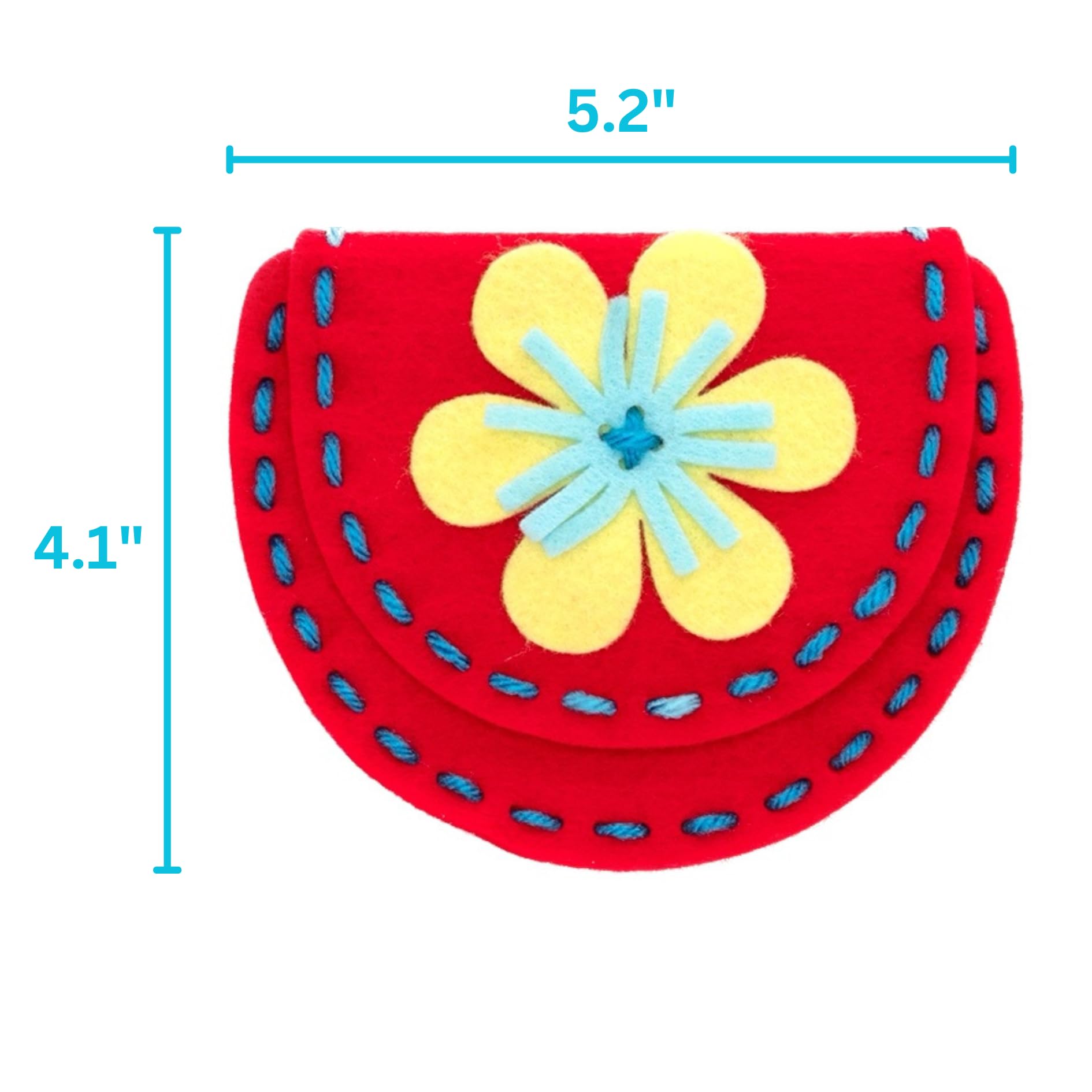 Serabeena Sew Your Own Purses - Sewing Kit for Kids Ages 4-8 Plus - Felt Crafts - Helps Develop Fine Motor Skills - DIY Kit With 6 Purses & Accessories