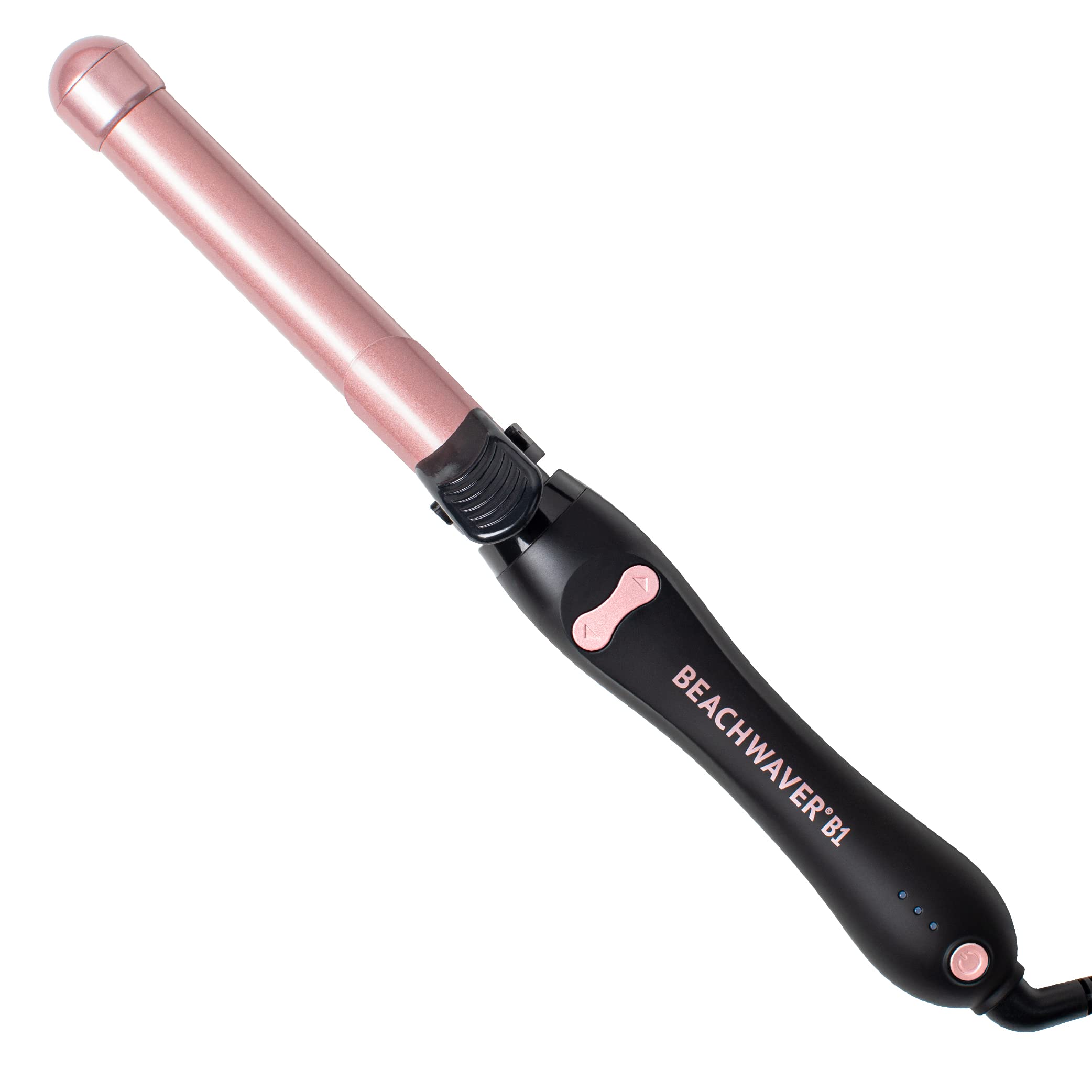 Beachwaver B1 Rotating Curling Iron - Automatic 1 Inch Ceramic Curling Iron - Easy-to-Use Spinning Wand for Long-Lasting Waves - Auto-Shut Off, Travel-Friendly, Dual Voltage (BW160) in Midnight Rose