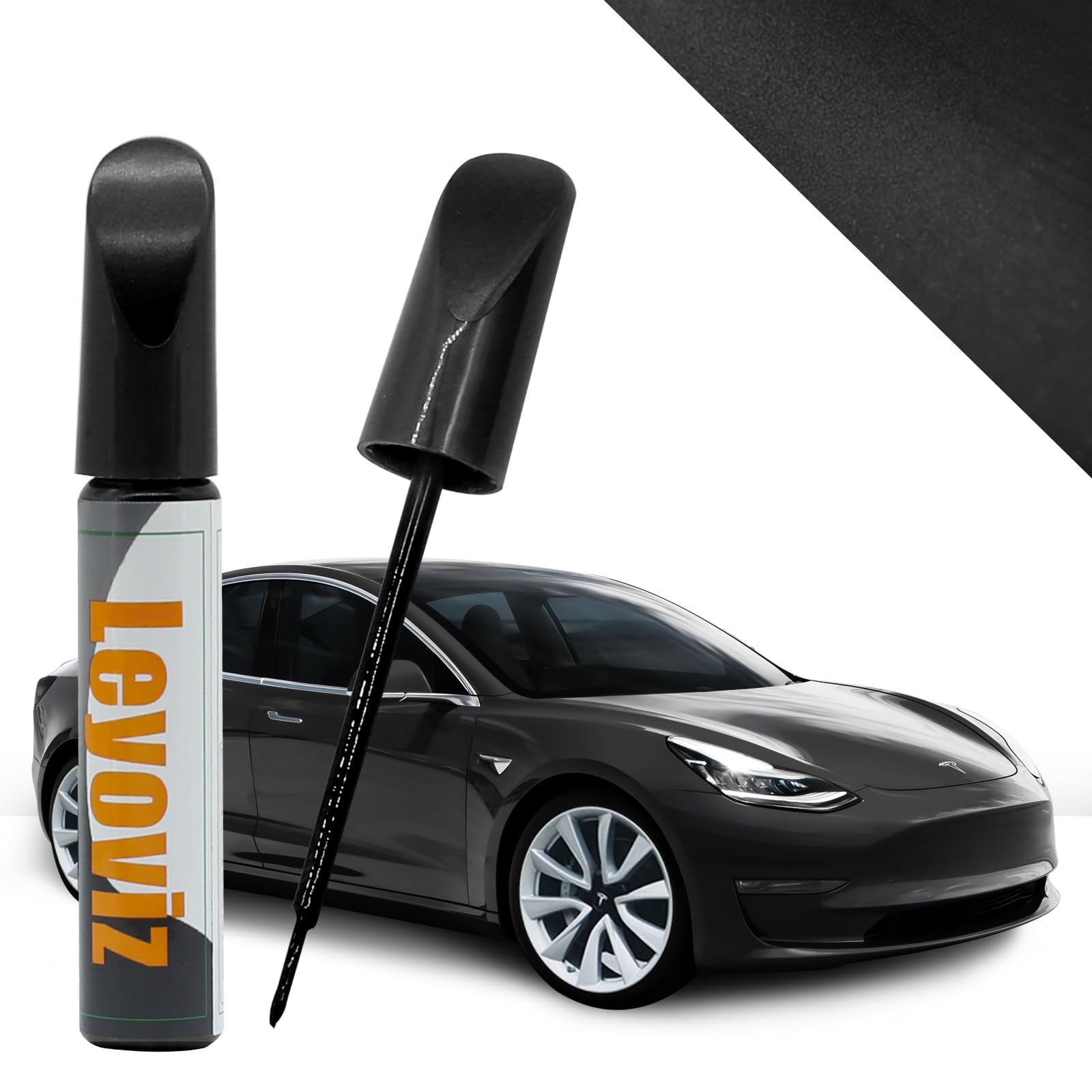 Touch Up Paint For Cars Tesla Model 3/Y/X/S, Auto Deep Scratch Fill Repair, Erase Automotive Scratches, Touchup Paint Pen Nick Removal For Various Cars 0.4 oz (Pearl White)