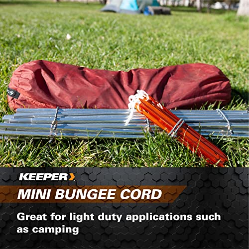 Keeper - 10" Mini Bungee Cords in Assorted Colors, 8 Pack