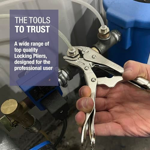 Eclipse Professional Tools E5WR 5 Inch Curved Jaw Locking Pliers with Wire Cutters (5" / 125mm)