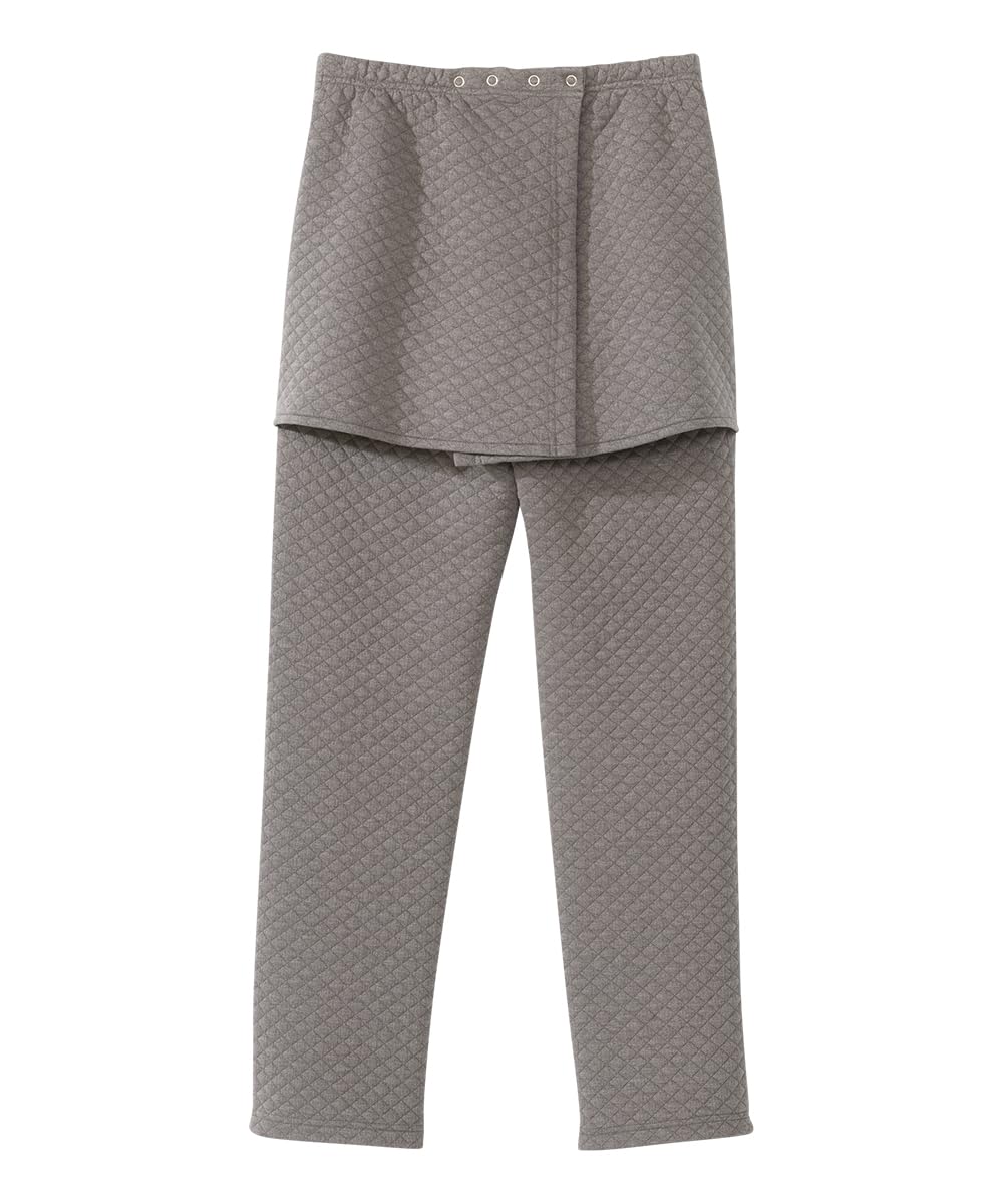 Women’s Assisted Dressing Adaptive Open-Back Tracksuit Pants - Heathered Gray MED