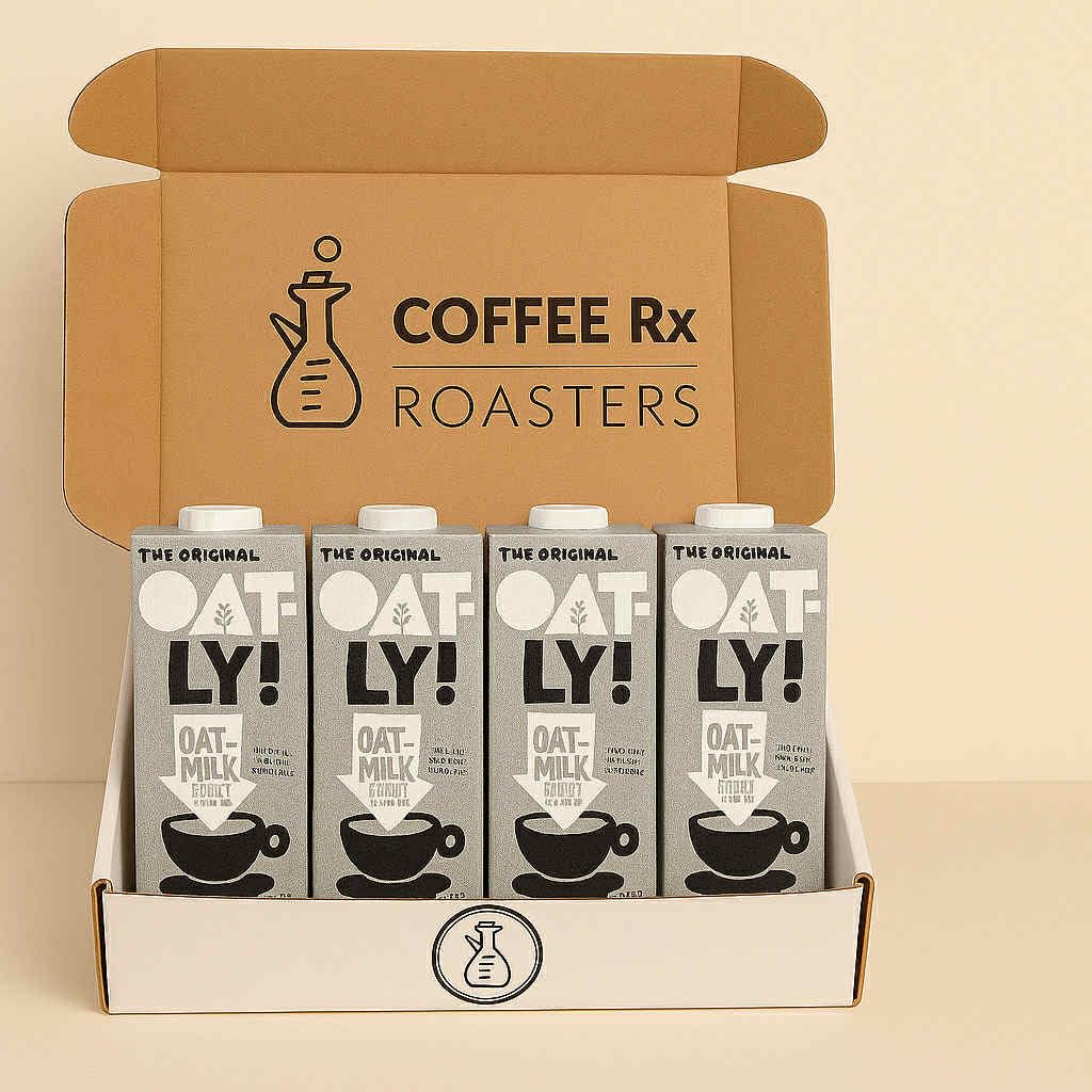 Oatly Original Barista, 4 Pack, 32 fl oz, Coffee Rx Barista Edition Packaged, Packaging Will Vary