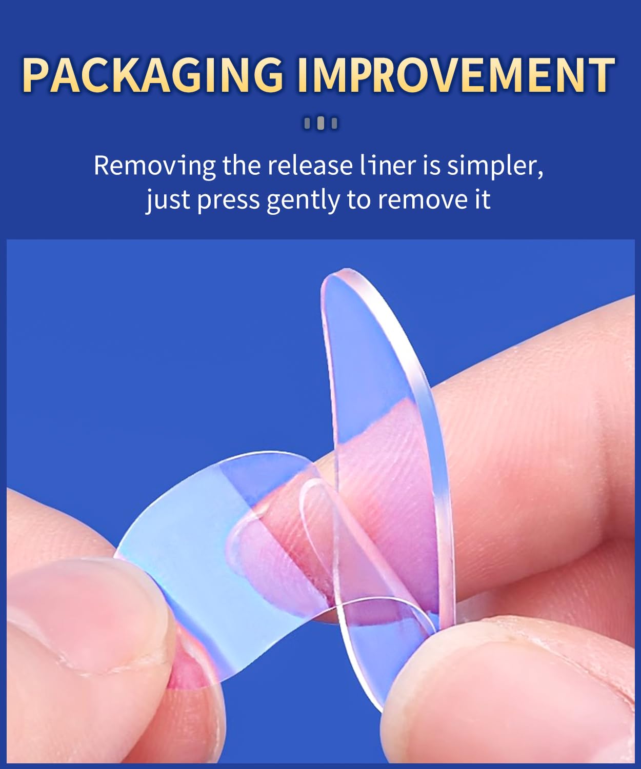 PHIXBEAR Nano Double Sided Adhesive Pads Strong Sticky Dots & Residue-Free, Mounting Tape Heavy Duty Hang Picture Decor Poster Map, Clear Large Dots Tape Removable, 180 Pcs 1.38x0.6 in