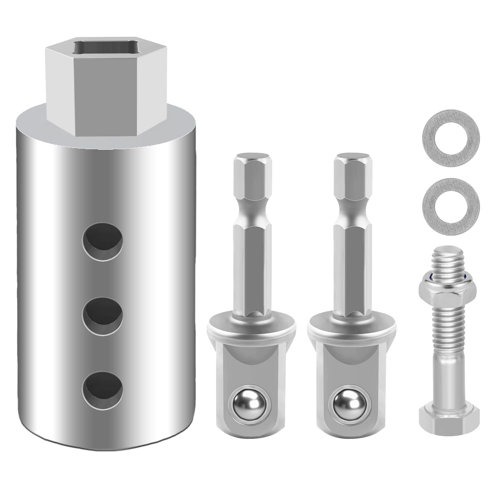 Trailer Jack Drill Adapter with Cordless Drill (RV jack drill adapter)