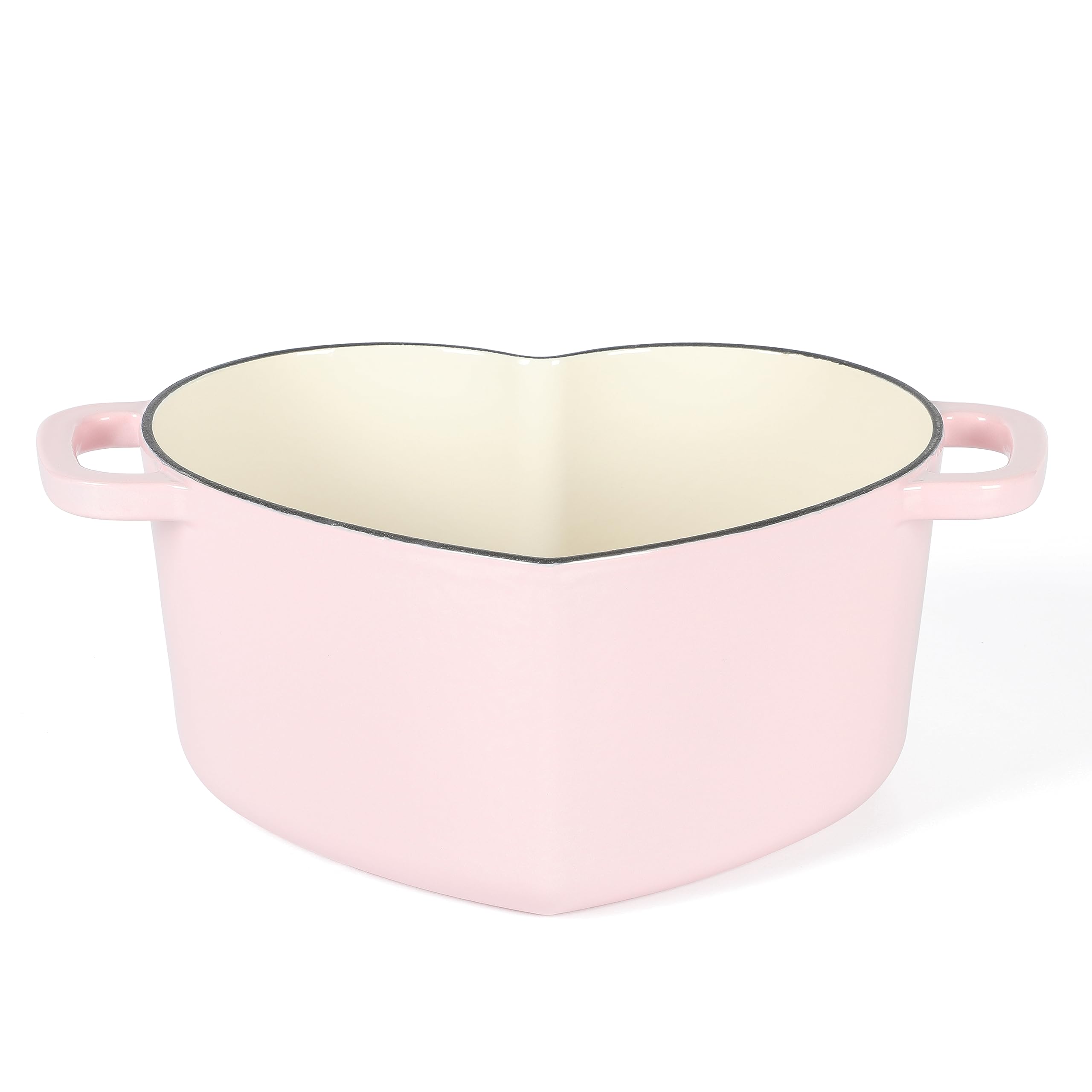 Martha Stewart Heart Shaped 4-Quart Enamel Cast Iron Dutch Oven - Pink