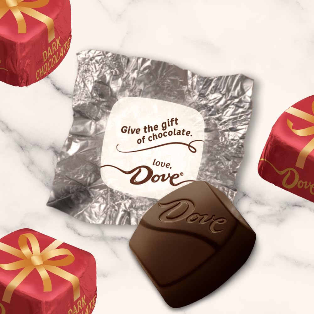 DOVE PROMISES Holiday Gift Dark Chocolate Christmas Candy, 8.87 oz Bag