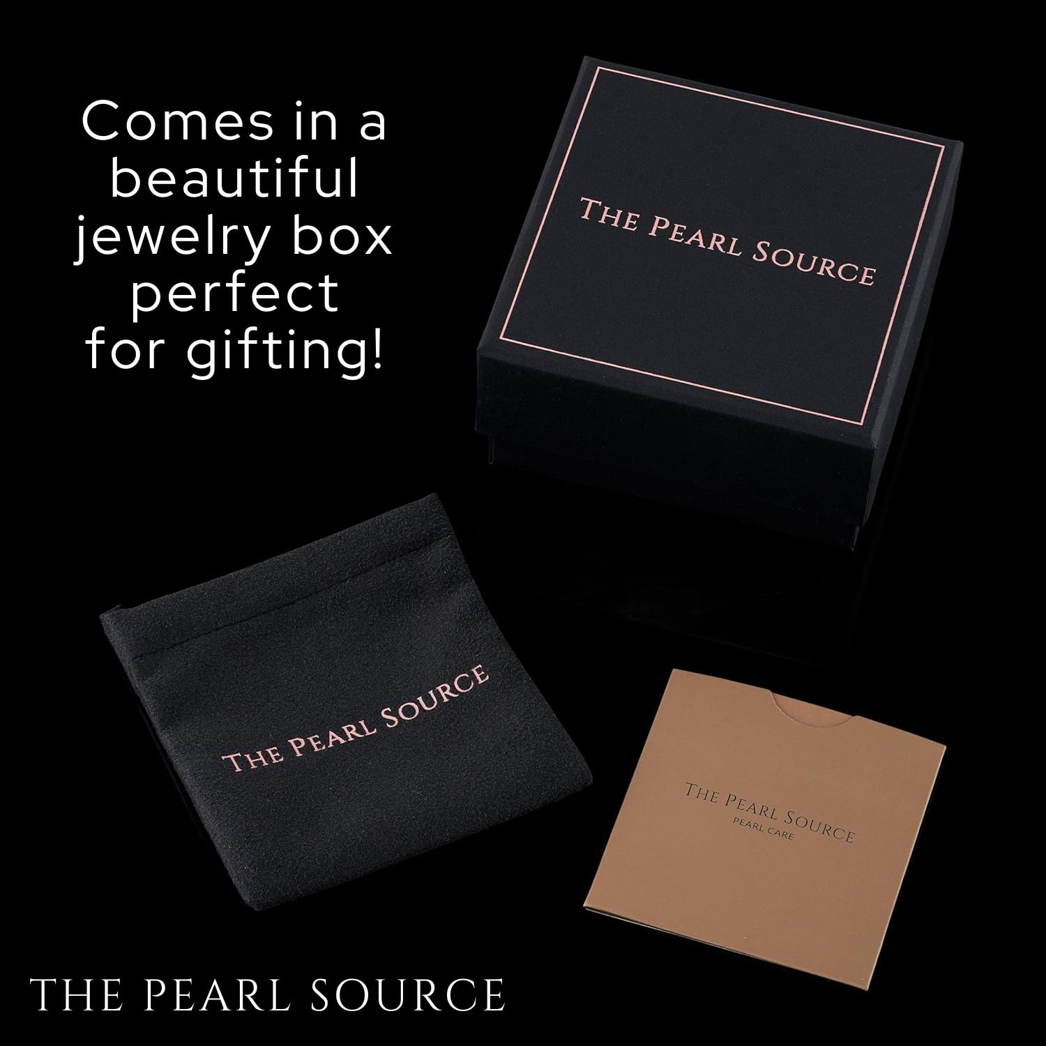 THE PEARL SOURCE Leverback Pearl Earrings for Women, 7-8mm AAA Grade White Freshwater Cultured Pearls in 14K Yellow Gold, Genuine Cultured Pearls, Classic Fine Jewelry Gift for Women
