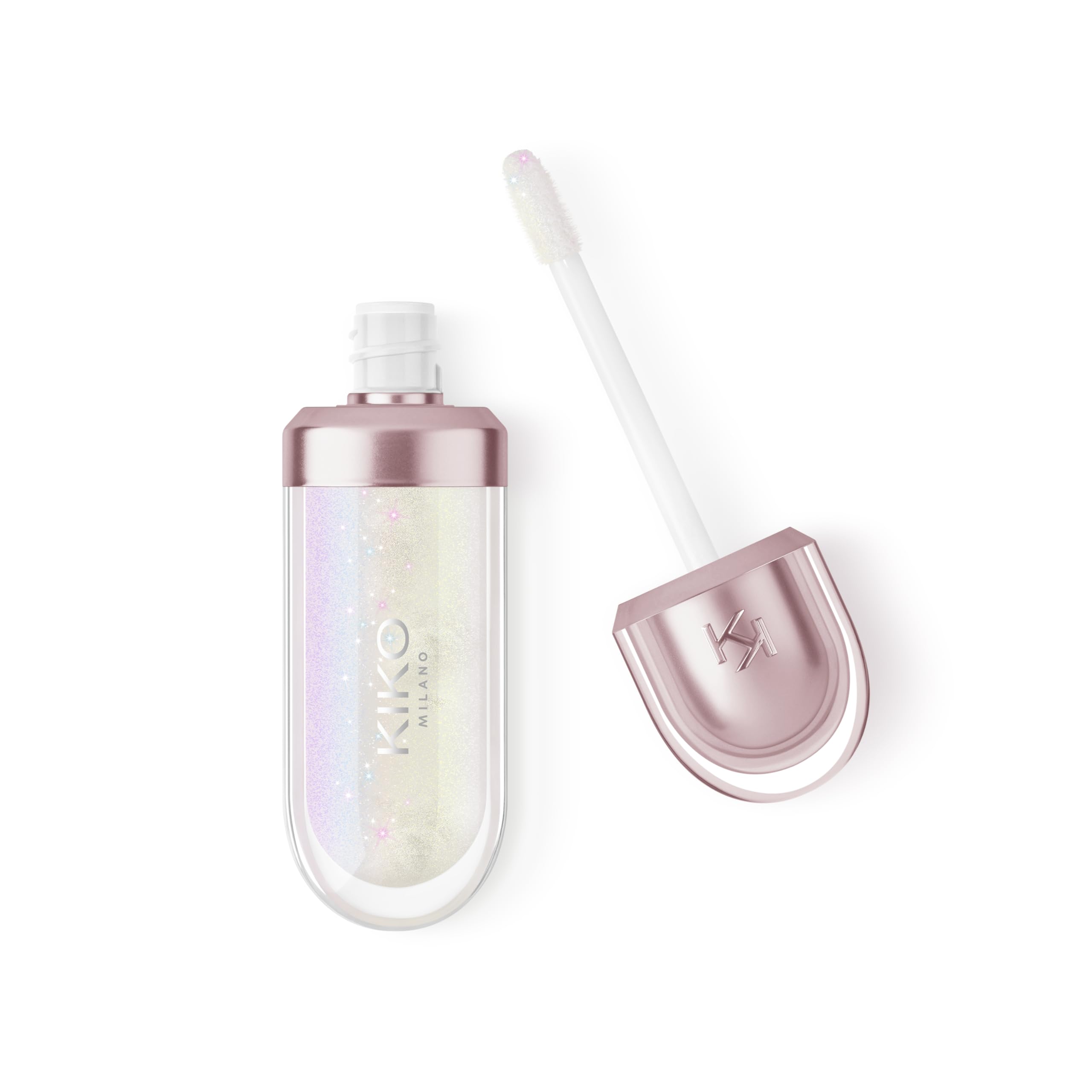 KIKO Milano 3D Hydra Lip Oil – Hydrating, Nourishing, High-Shine Lip Treatment, Non-Sticky, Moisturizing Formula with Vitamin E – 01 Milky Way – 6.5ml