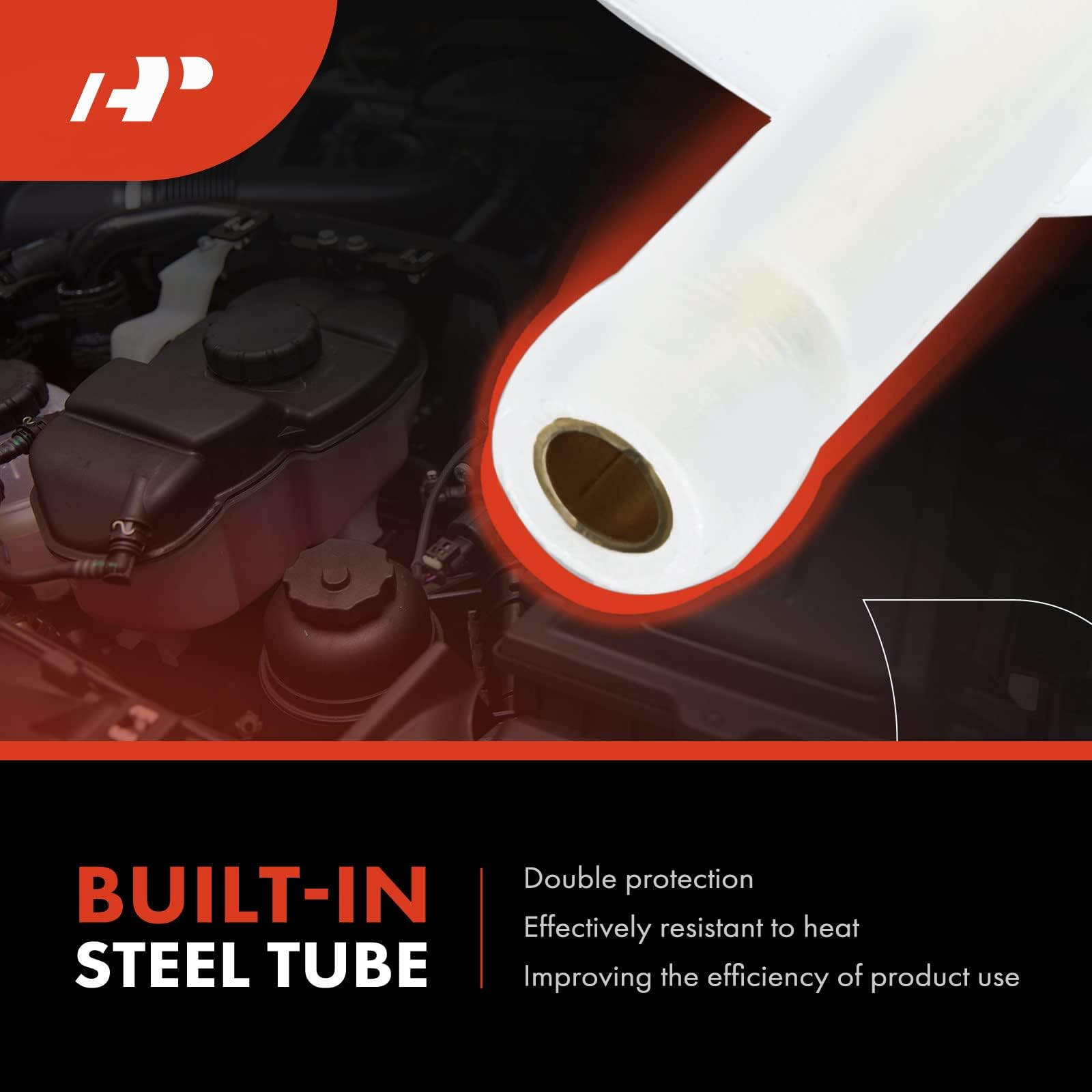 A-Premium Coolant Overflow Recovery Reservoir Tank [W/ Sensor & Cap] Compatible with Chevrolet Silverado 1500 2500 3500, Suburban, Tahoe & GMC Sierra, Yukon & Cadillac Escalade, Replace# 15203949