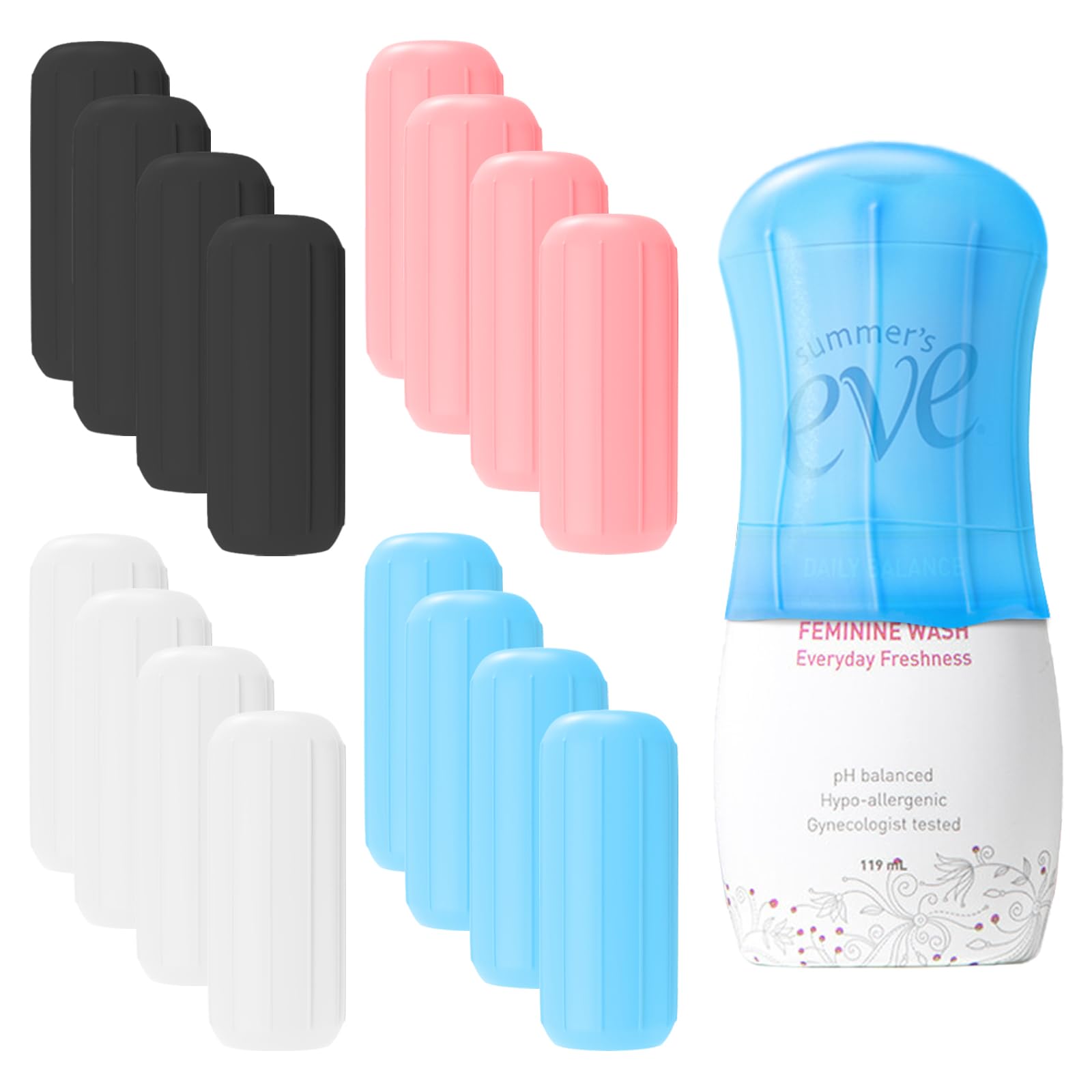 16 Pack Silicone Bottle Covers,Travel Essentials for Women,Cruise Ship Essentials,Airplane Travel Accessories Luggage Travel Size Toiletries,Elastic Sleeves for Leak Proofing,Travel Must Haves