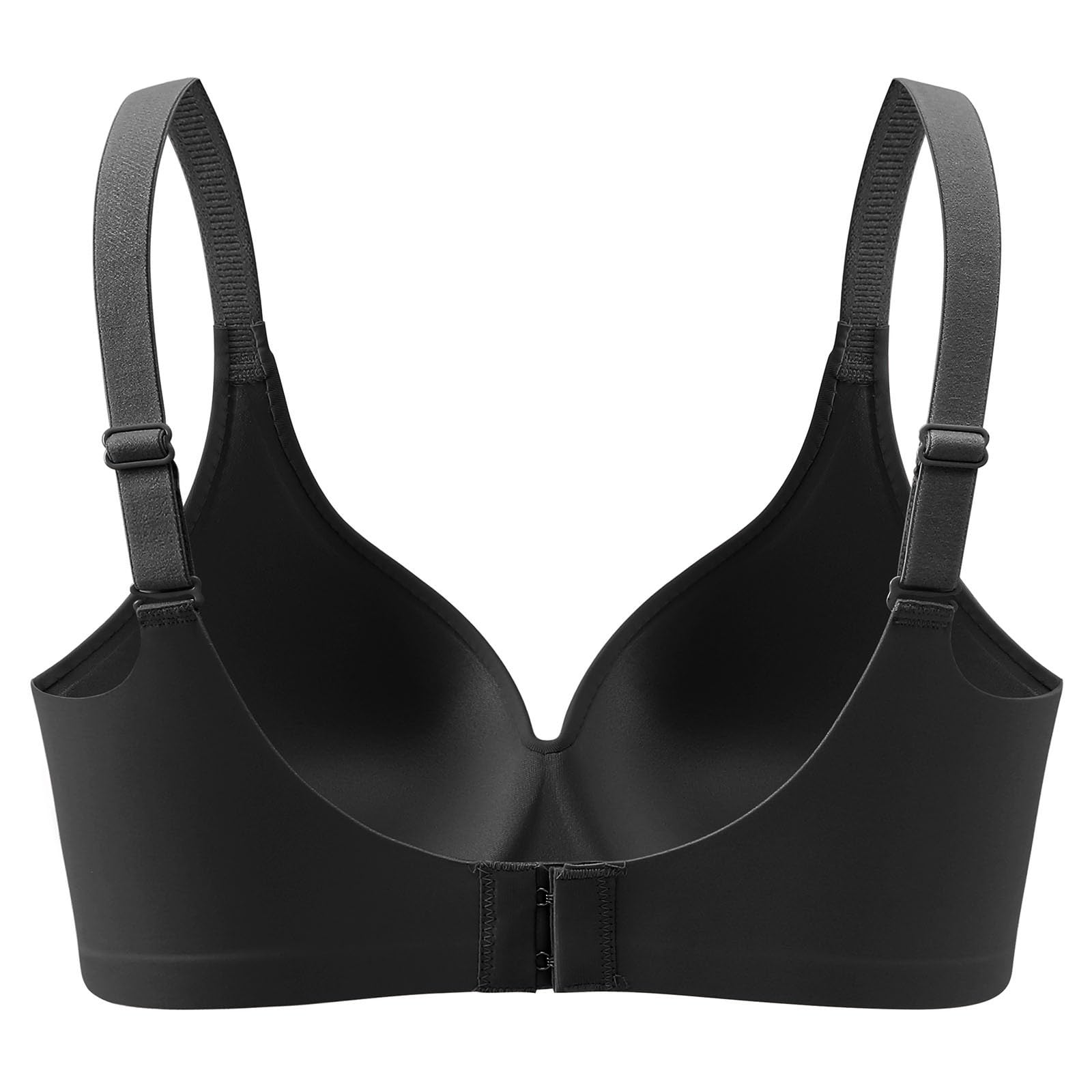 Save for Later Cheap Stuff Under 1 Dollar Seamless No Wire Bras for Women Push Up Bra Wireless Bras for Women Supportive Sports Bras for Older Women Full Coverage Wireless Bras Black