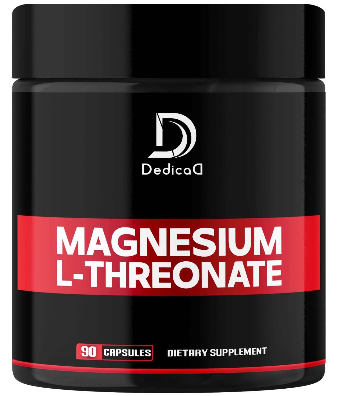 2000mg Magnesium L-Threonate Capsules - 90 Capsules - 144mg Elemental Magnesium per Serving