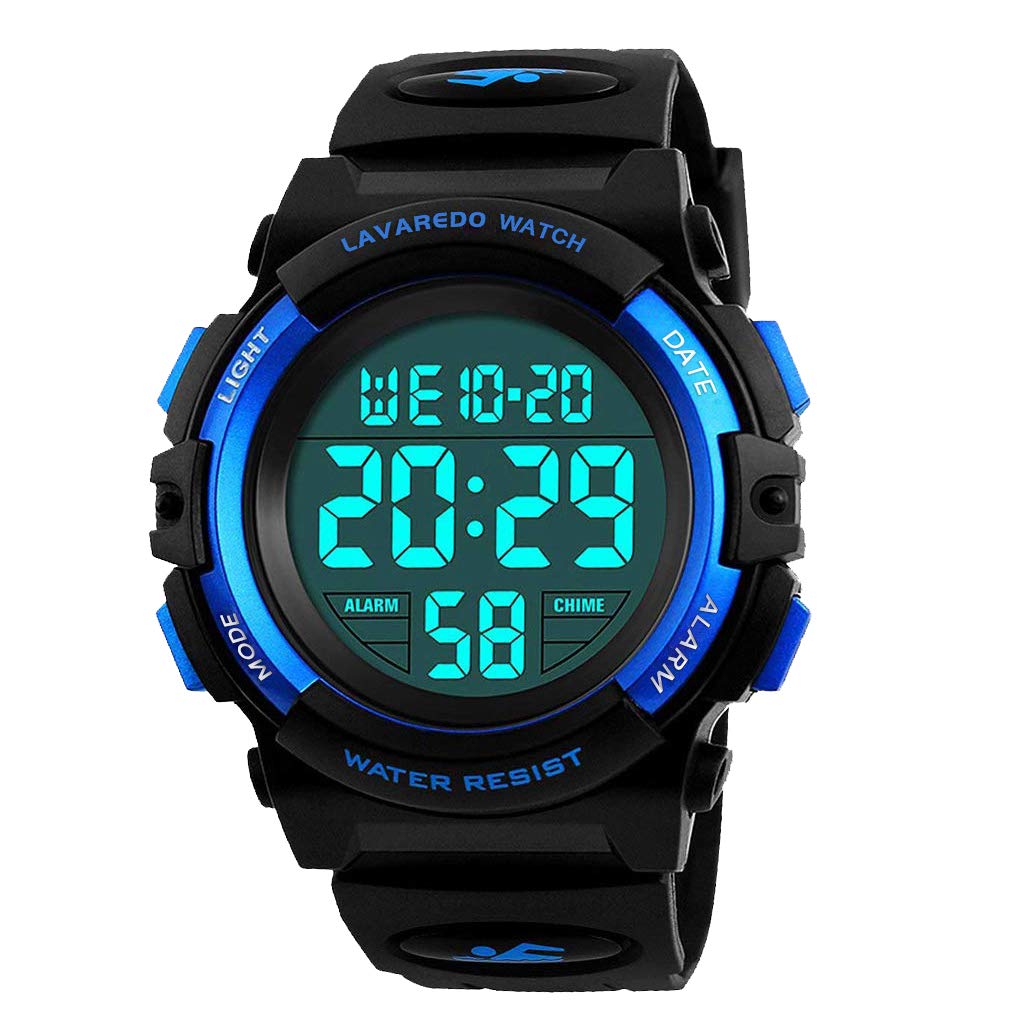 A ALPS Digital Watch with Rubber Band for Kids - Waterproof, Shockproof, Daily Use