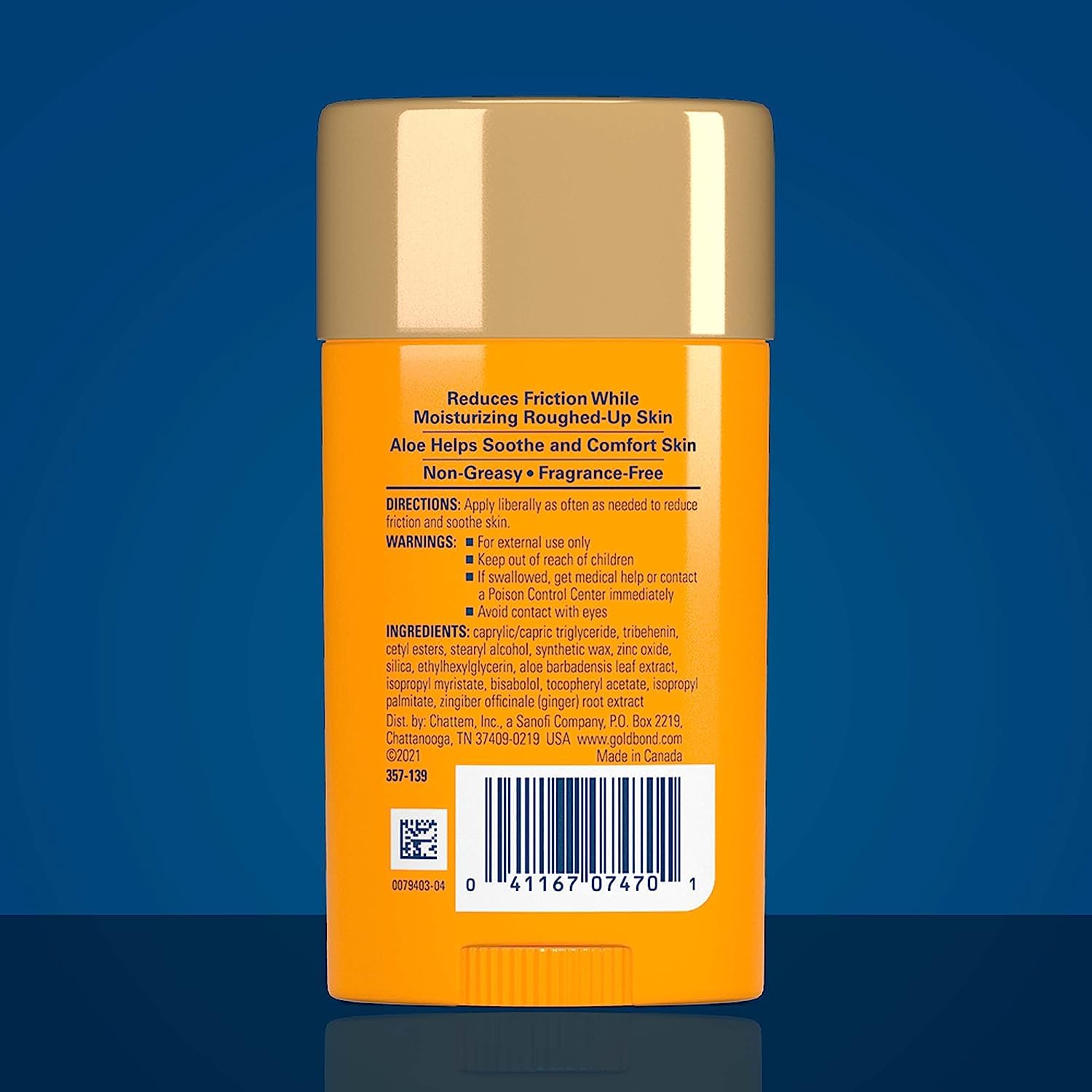 Gold Bond Friction Defense Stick Unscented 1.75 oz ( Pack of 2)