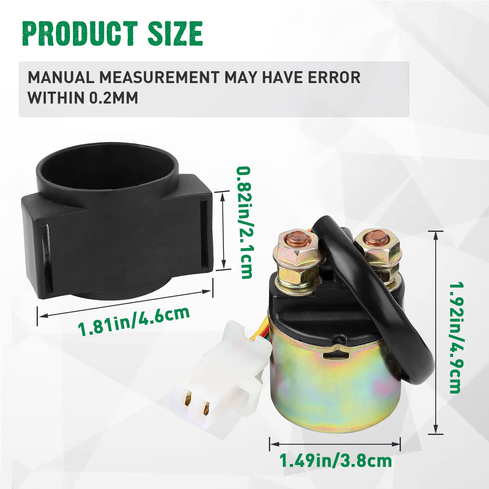 Cyleto Starter Solenoid Relay for Honda TRX300 TRX300ex TRX125 TRX200 TRX250 TRX400 FOURTRAX 125 200 250