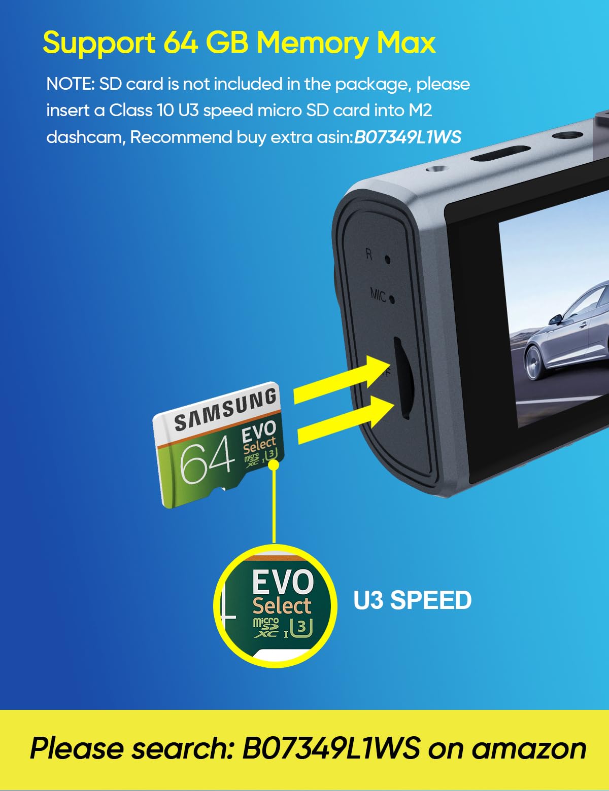 Galphi 3 Channel Dash Cam Front and Rear Inside, 1080P Dash Camera for Cars, Dashcam Three Way Triple Car Camera with IR Night Vision, Loop Recording, G-Sensor, 24 Hours Recording, Support 128 GB Max
