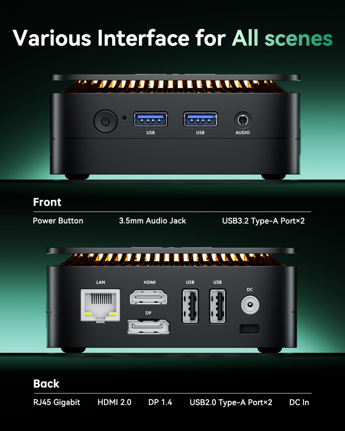 KAMRUI Essenx E1 Mini PC Computer, AMD Athlon Gold 3150U (Beats i3-10110U/N95), 8GB RAM 256GB SSD, Mini Desktop Computer Support Dual 4K, WiFi, Bluetooth, Ethernet for Business, Education, Home
