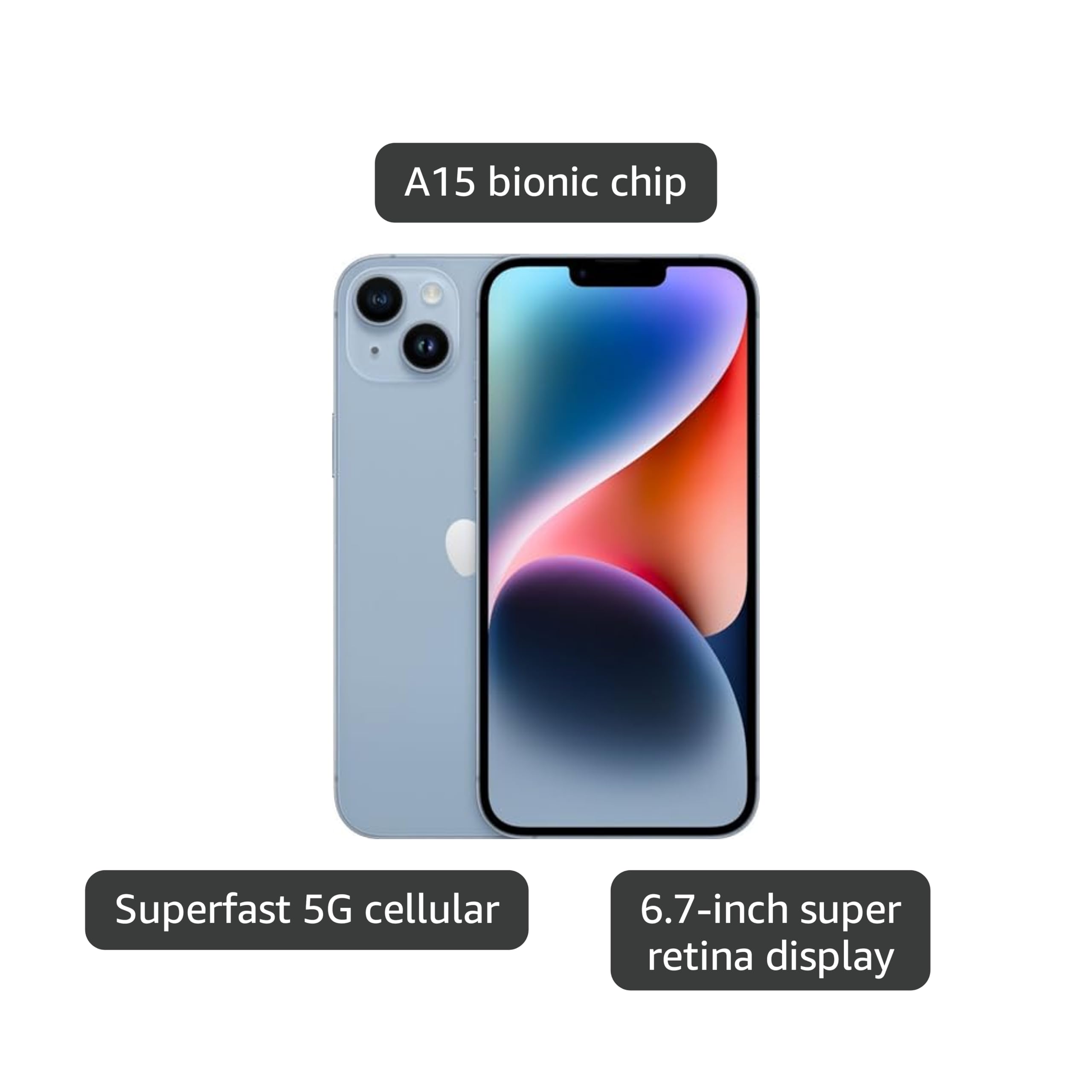 Apple iPhone 14 Plus, 256GB, Blue for T-Mobile (Renewed)