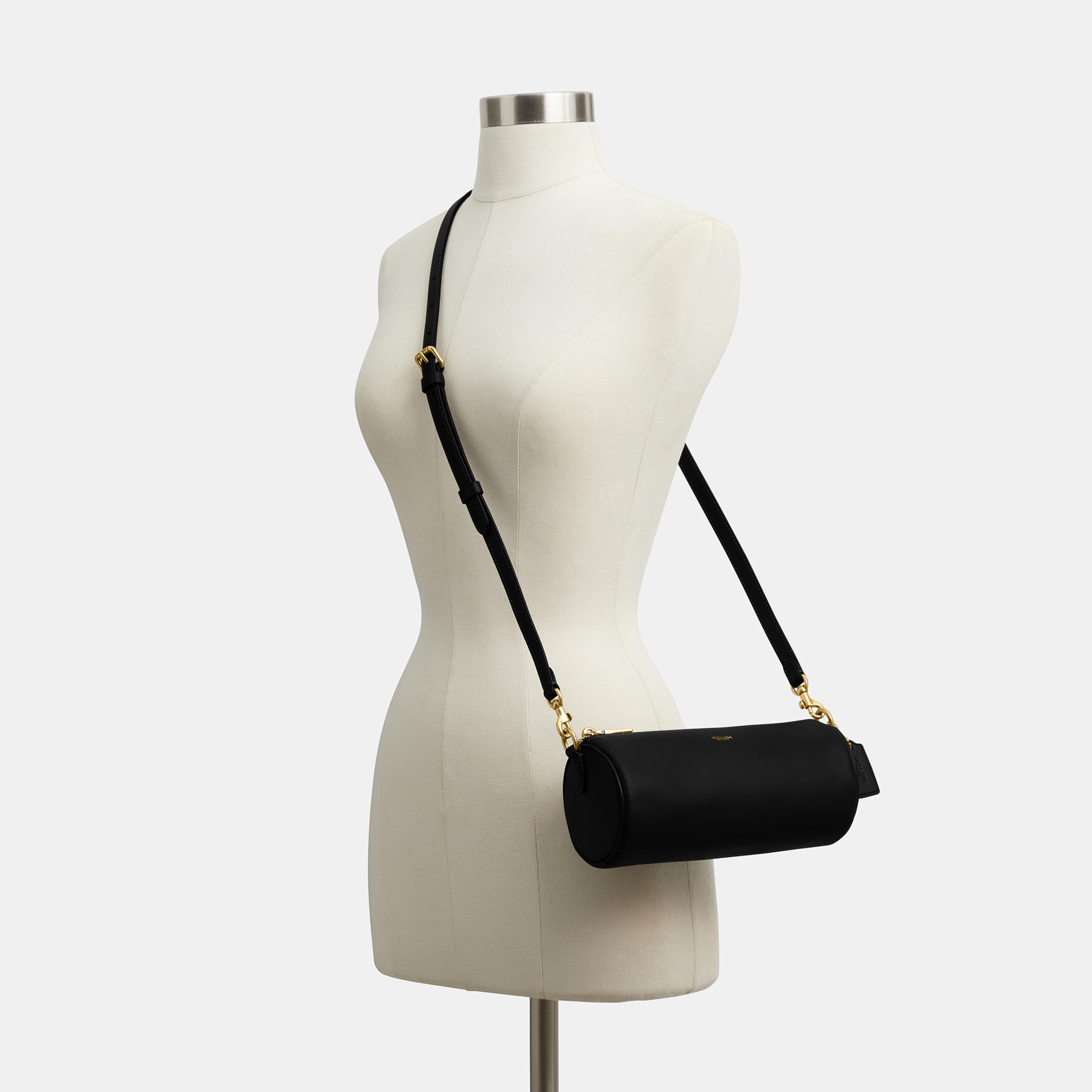COACH Natural Grain Leather Barrel Bag