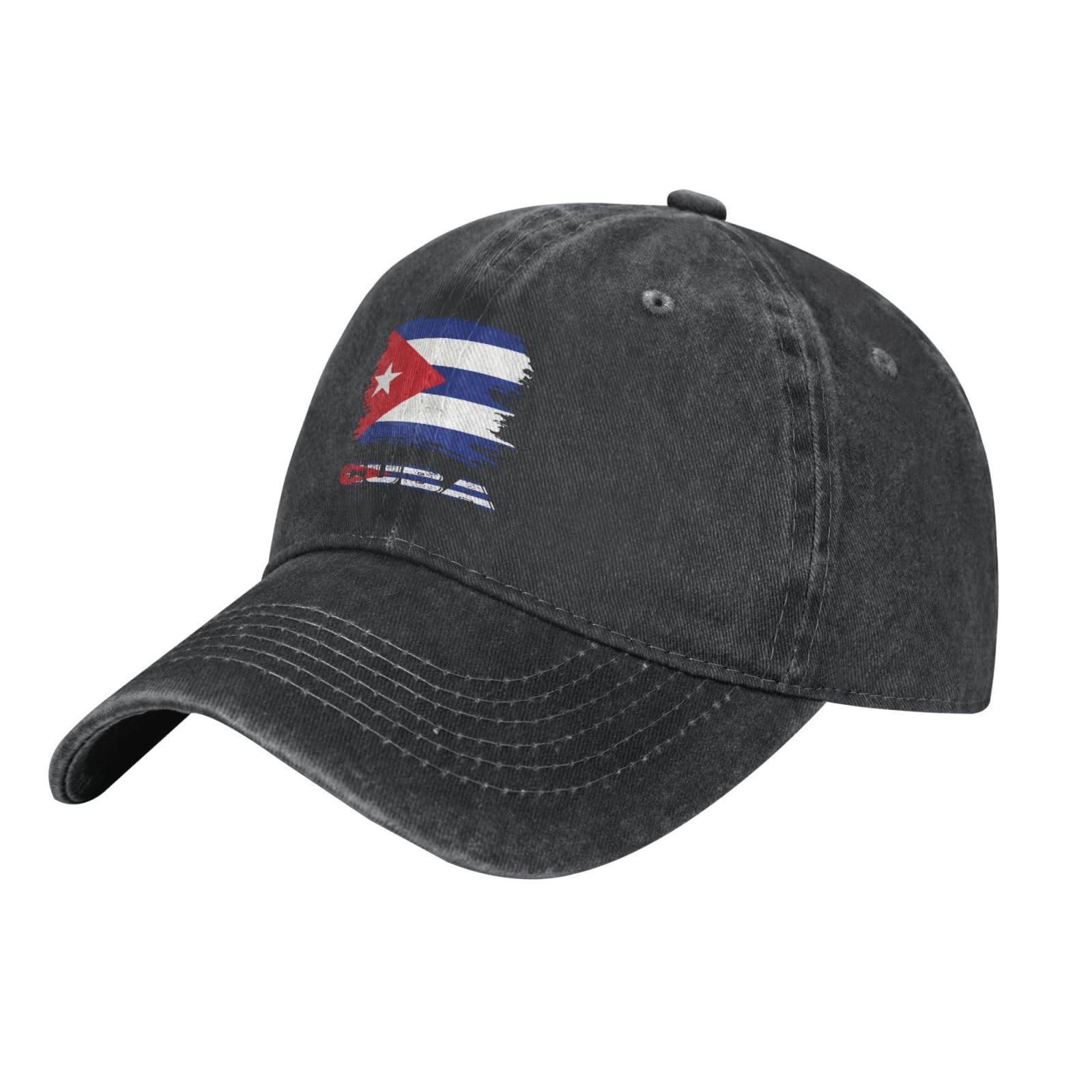 Vintage Cuba Cuban Flag Casquette Hat Dad Trucker Flat Bill Baseball Cap for Men Women Adjustable