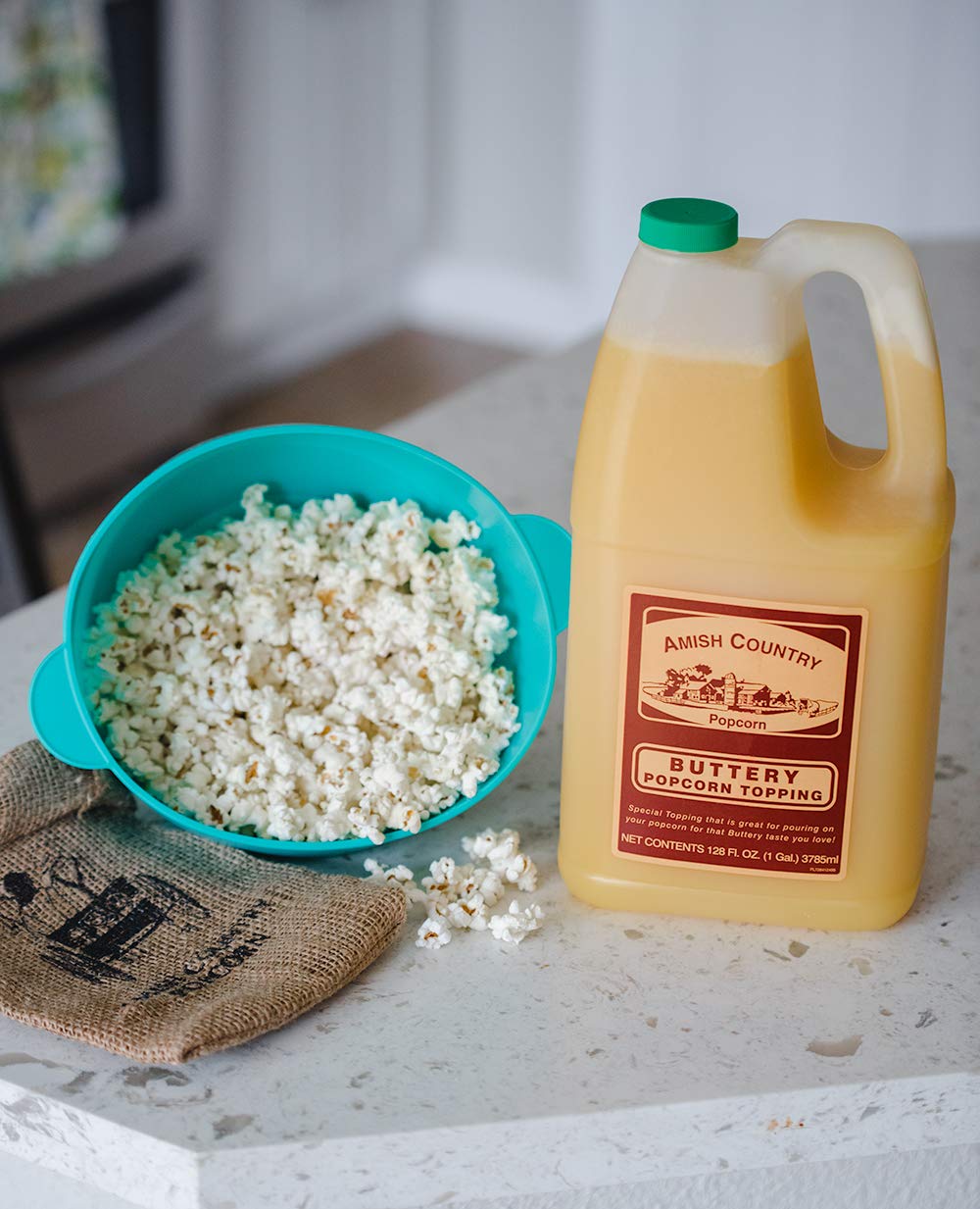 Amish Country Popcorn | Buttery Popcorn Topping - 1 Gallon