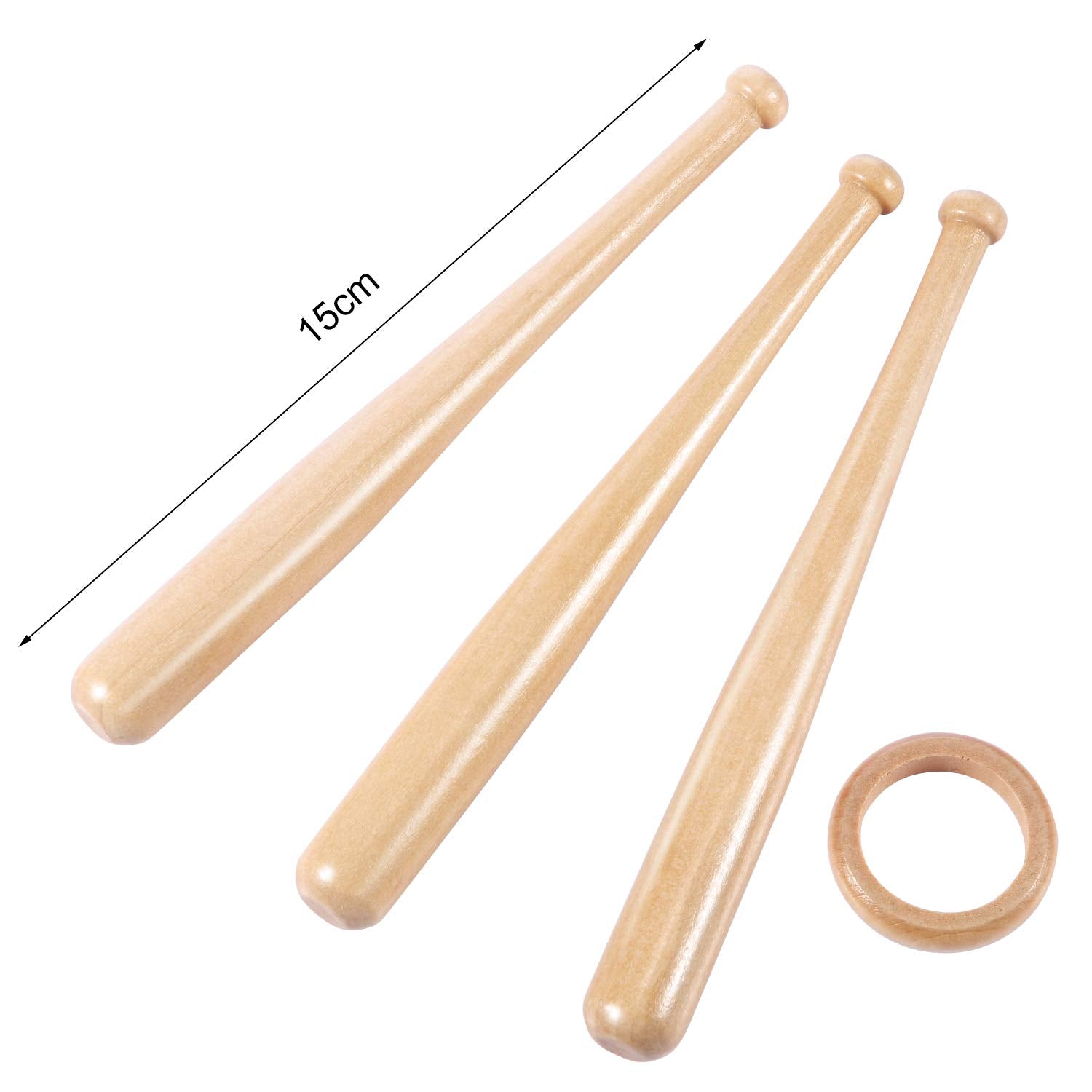 Honoson Baseball Stand Holders Balls Display Bat Wooden Stand Holder Display Centerpieces Tables for Baseball Sports Lover(Wood Color,1 Pack)