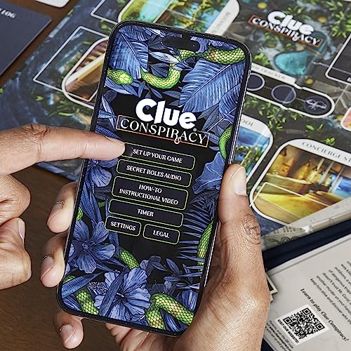 Clue Conspiracy Board Game for Adults and Teens, Secret Role Strategy Games, Ages 14+, 4-10 Players, 45 Minutes, Mystery & Party Games