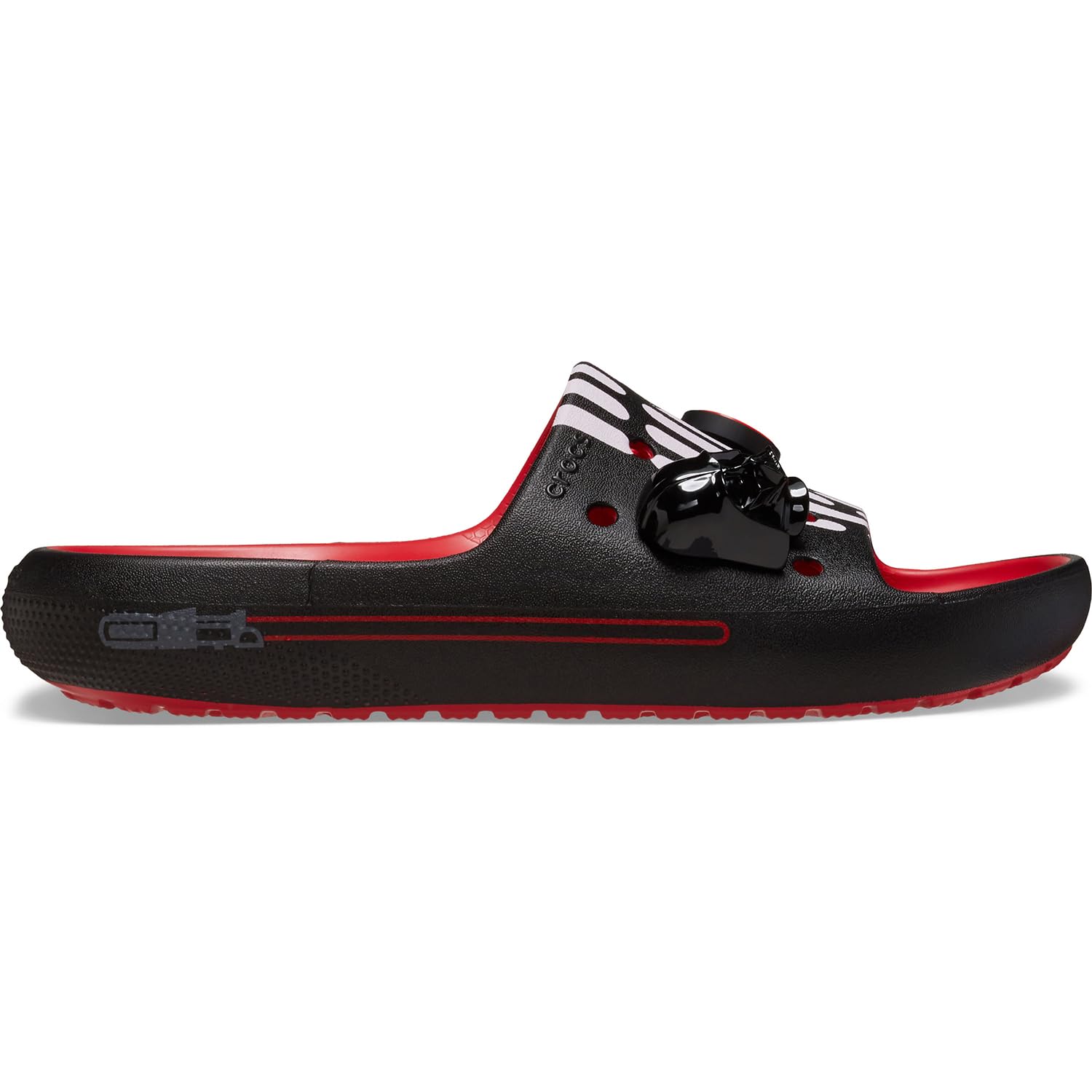 Crocs 209829-6WC-M5W7 Darth Vader Classic Slide V2 VyR Varsity Red