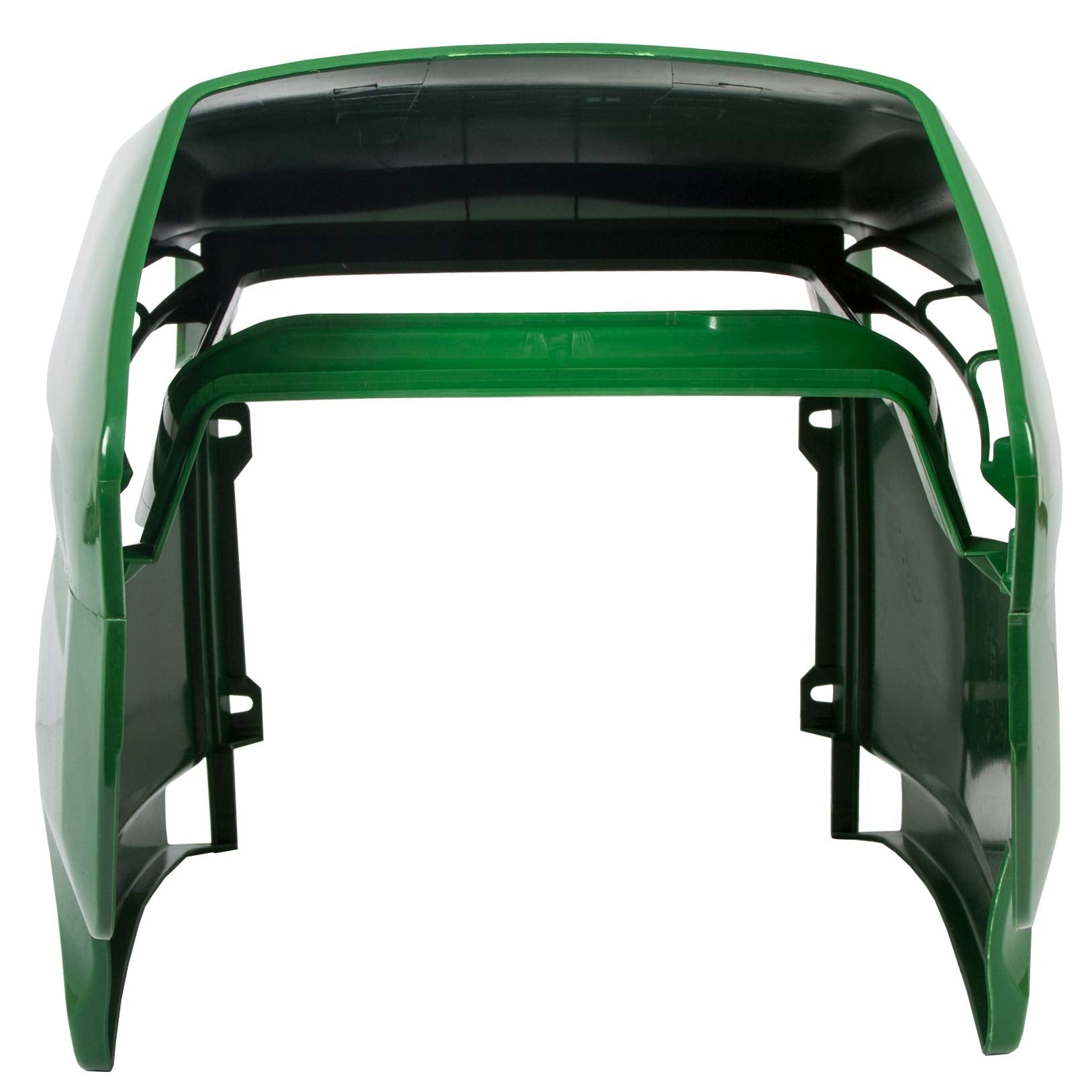 KUAFU Lower&Upper Hood Kit Compatible with John Deere LX266 255 277 279 280 288 289/325 335 345 355D/ GT225 235 235E 245/ GX255 325 335 345 355 Replacement for AM132595 AM132529