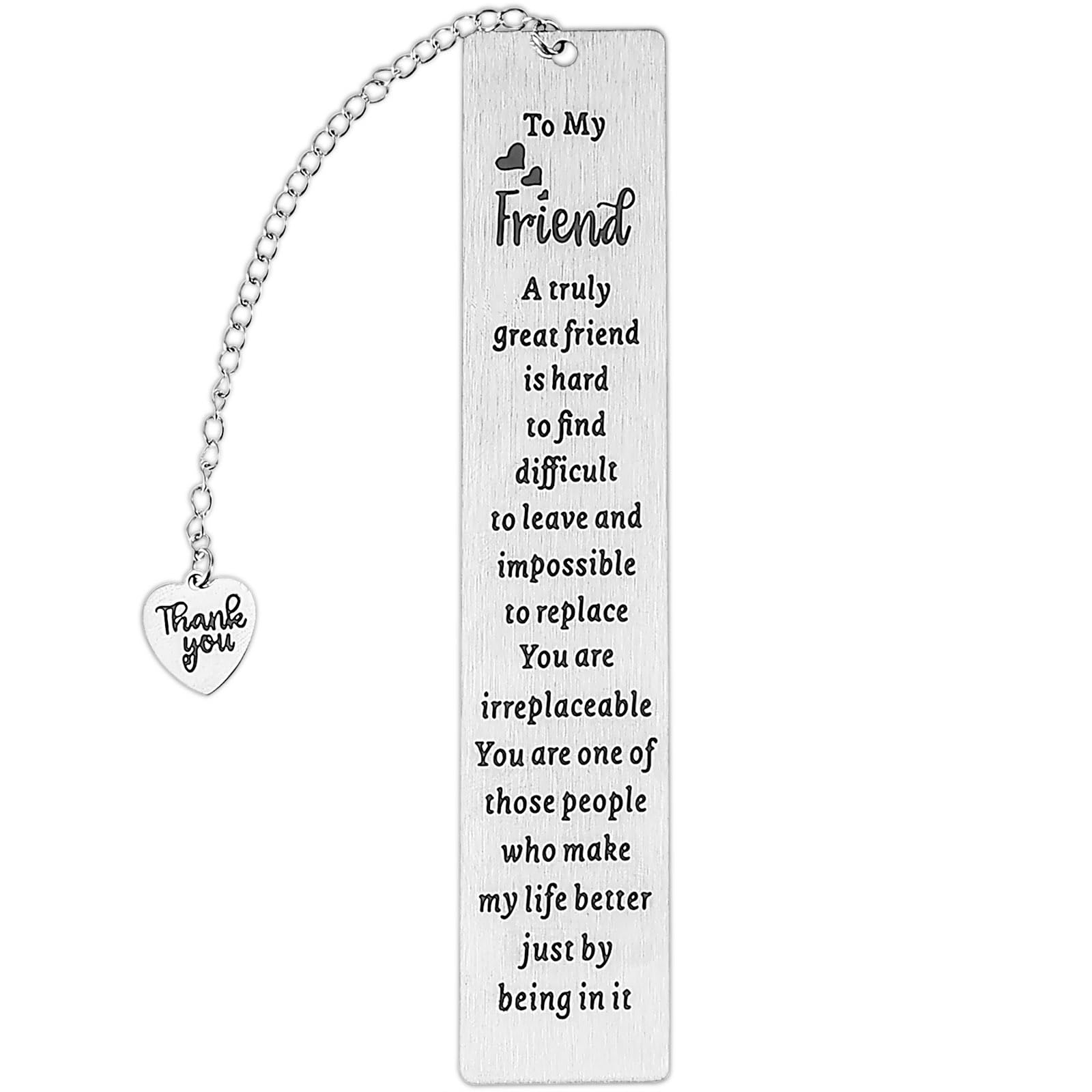 Ouligay Friend Bookmark Gifts for Best Friend Friendship Bookmarks for Women Book Lover Besties BFF Friend Long Distance Friendship Bookmark Gifts for Birthday Graduation Christmas