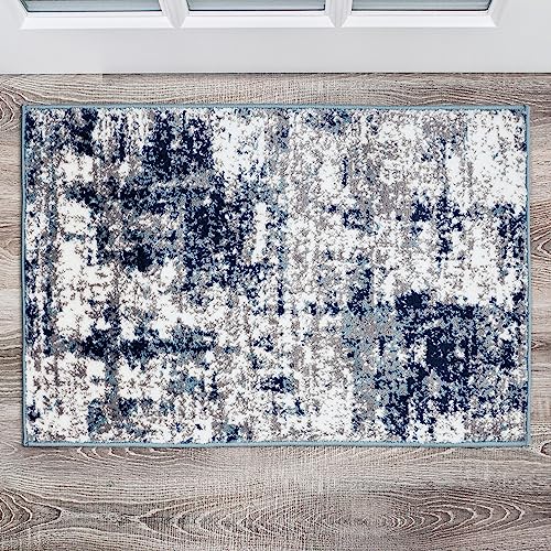 Rugshop Distressed Abstract Area Rug 5' x 7' Gray