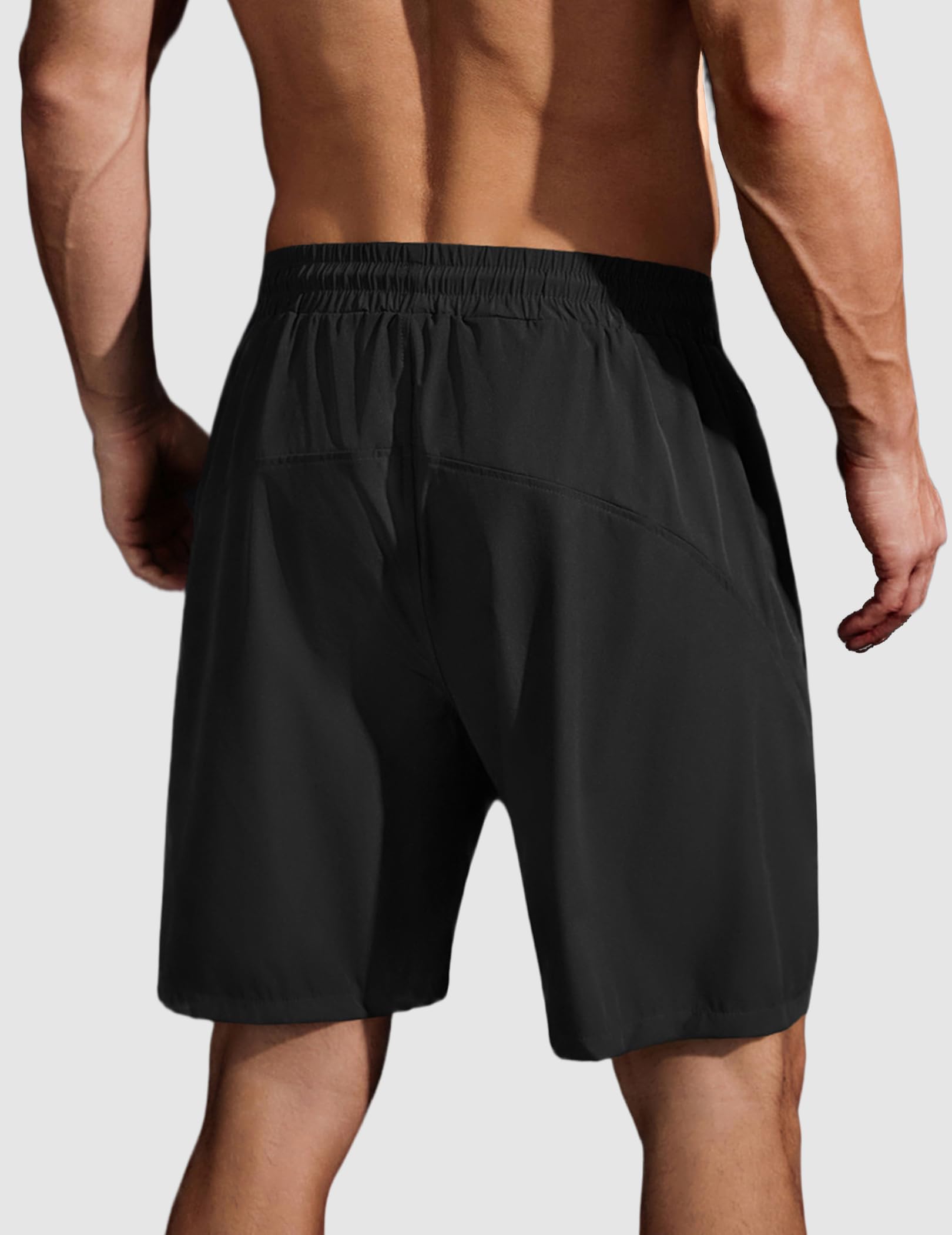 COOFANDY Men's 9" Sports Shorts Basketball Running Athletic Gym Workout Shorts Black