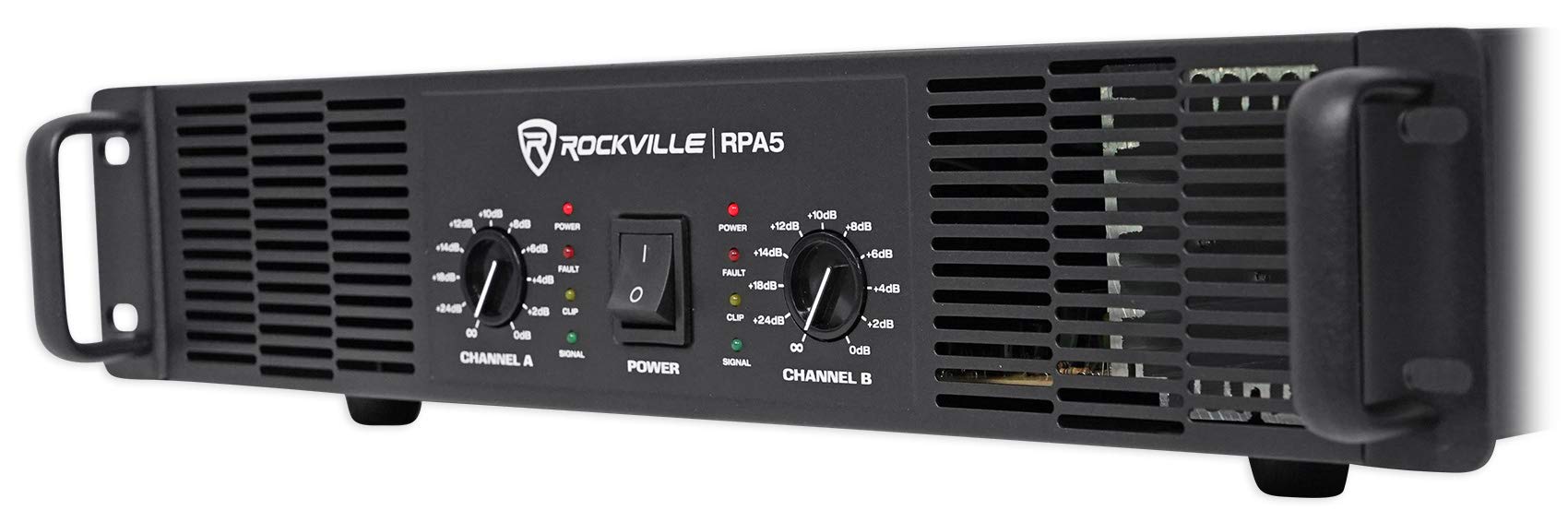 Rockville RPA5 1000W Peak / 400W RMS 2-Channel Power Amplifier, Rack Mountable - Perfect for Live Sound, Pro Audio, DJs