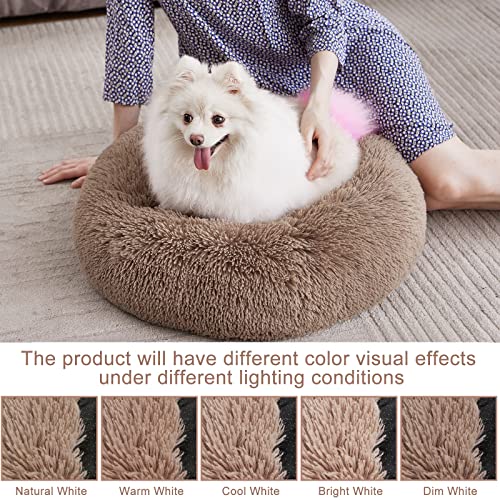 perpets Orthopedic Dog Bed Comfortable Donut Cuddler Round Dog Bed Ultra Soft Washable Dog and Cat Cushion Bed (Style 6)