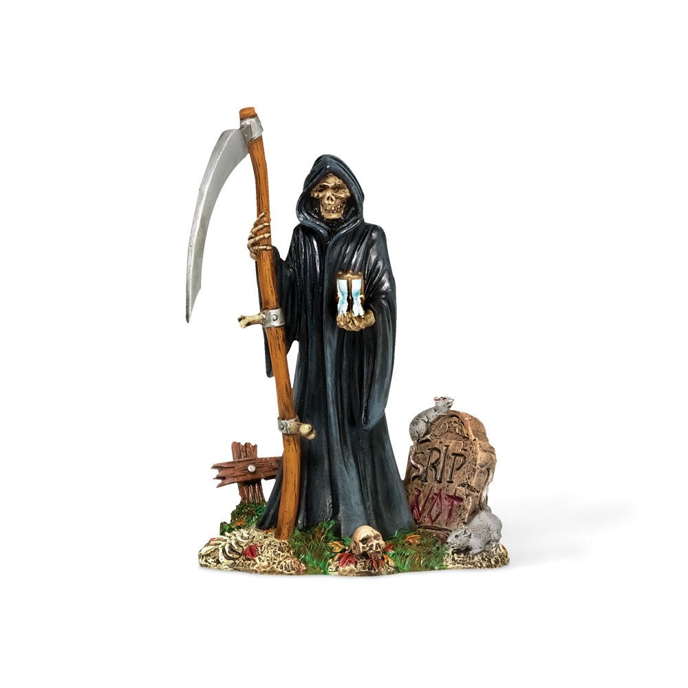 Department 56 Enesco The Grim Reaper, Silver,Black,Brown & Green