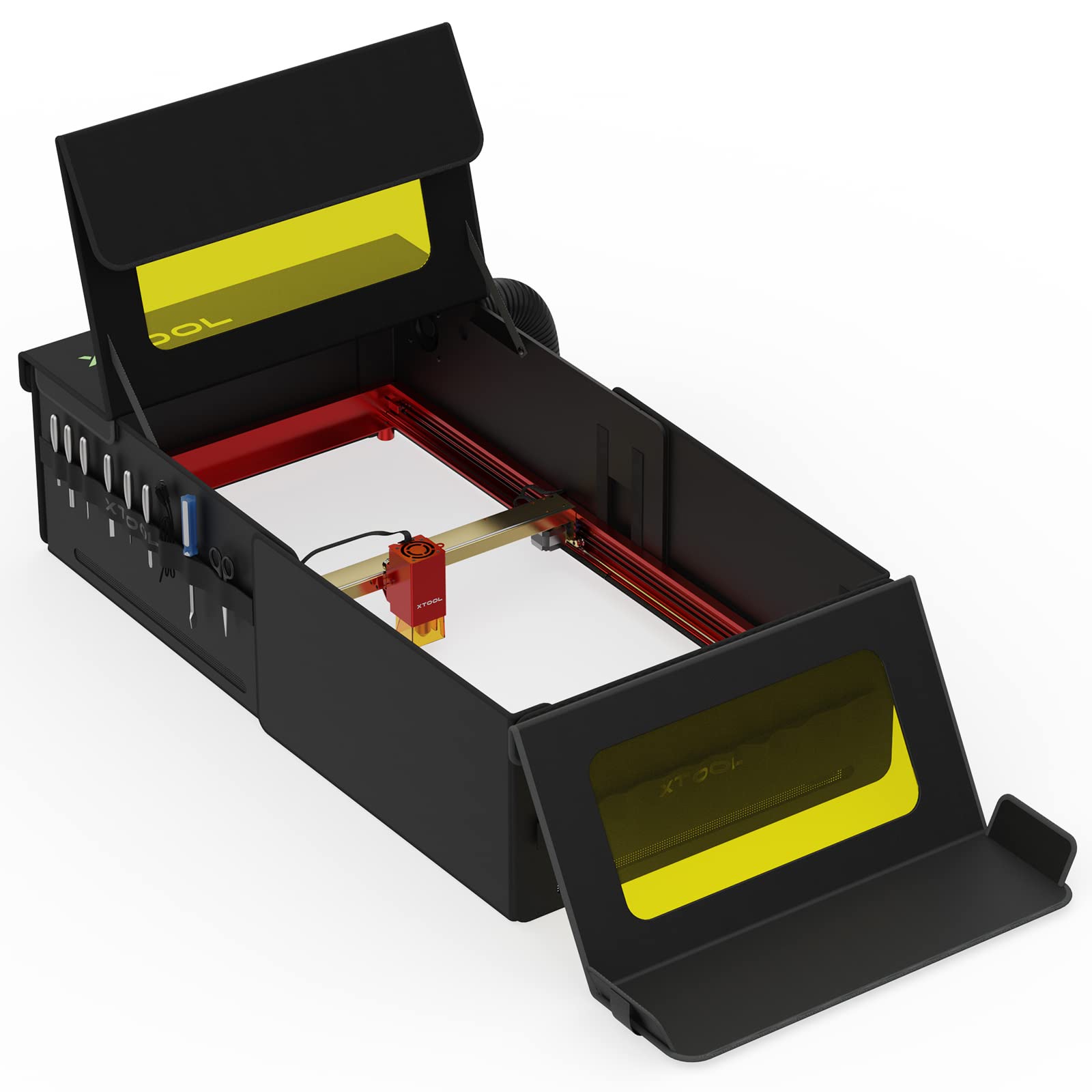 xTool Enclosure Max, Portable & Foldable Cover for Laser Engraver, Fireproof, Safety & Health Protective for xTool D1/D1 Pro and Other Open Laser Cutter, 46.45''x''24 x12.2''