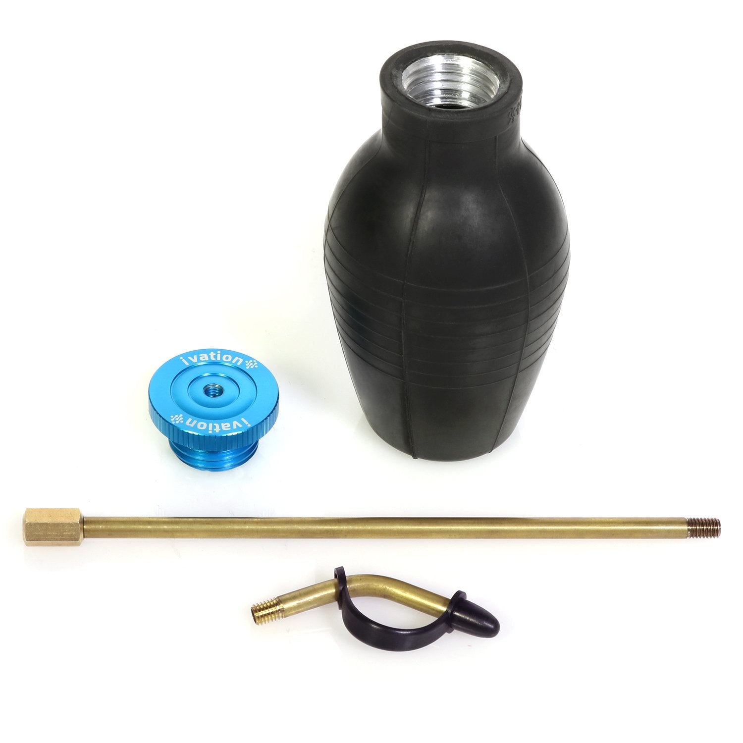 Ivation Bulb Duster Sprayer – Handheld, 7" Extendable Applicator for Earth & Other Home Powder Applications – Non-Toxic, All-Natural – Small