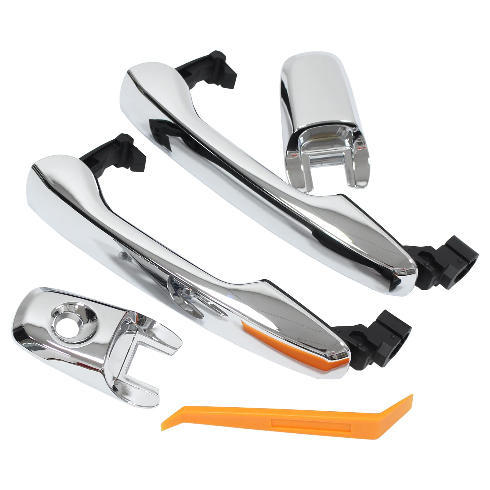 ApplianPar Front or Rear Driver Passenger Side Exterior Door Handle Chrome for Ford Explorer Edge