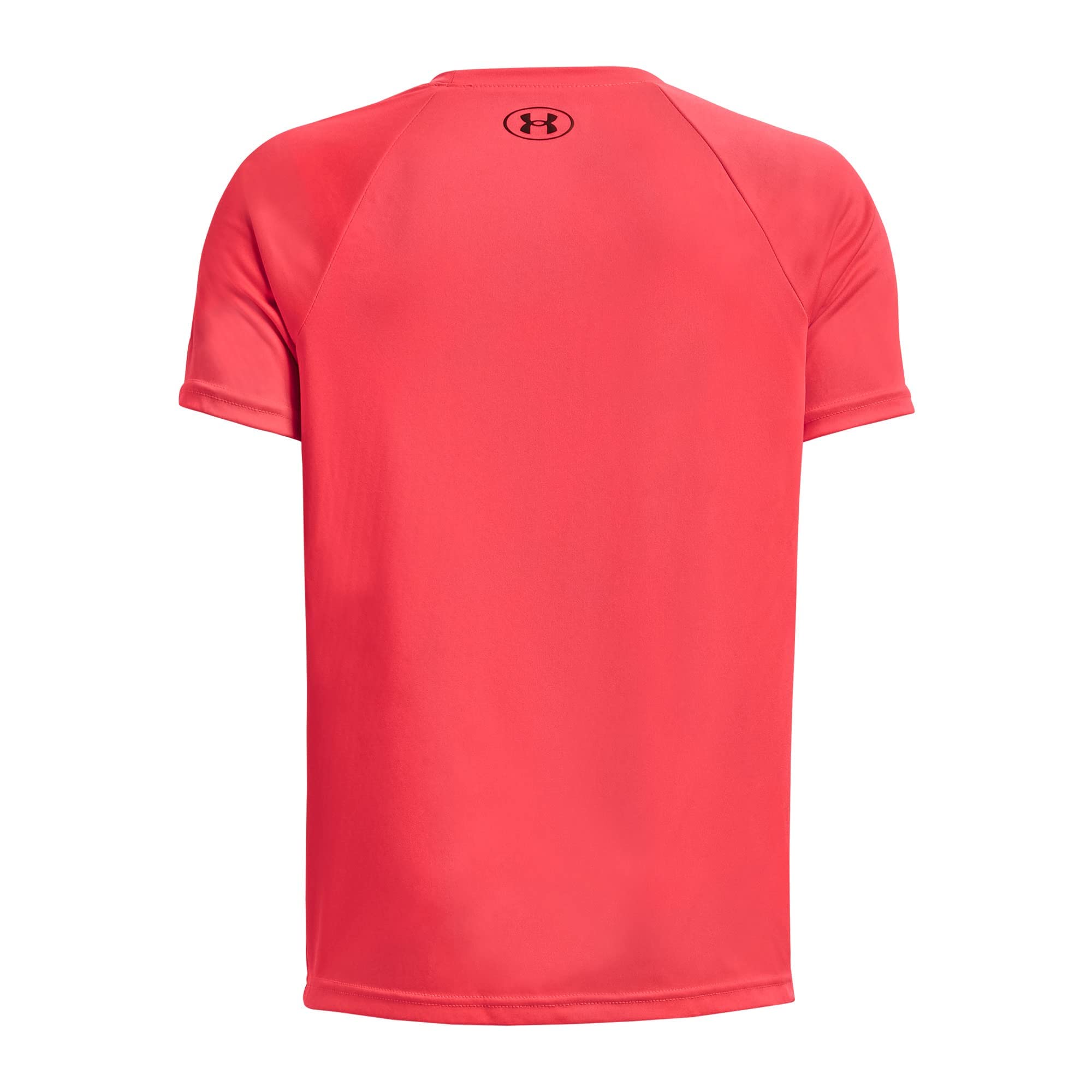 Under Armour Boys Tech Hybrid Printed Fill Short-Sleeve T-Shirt, (630) Beta / / Deep Red, Large