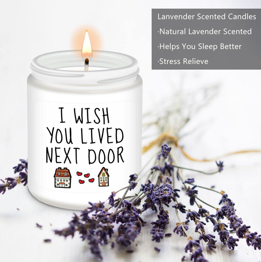 Gifts for Women, Unique Gifts for Women, Best Friend Birthday Gifts for Women, Funny Birthday Gifts for Women, Friendship Gifts for Women Friends - 9 Oz Lavender Scented Candles Gifts