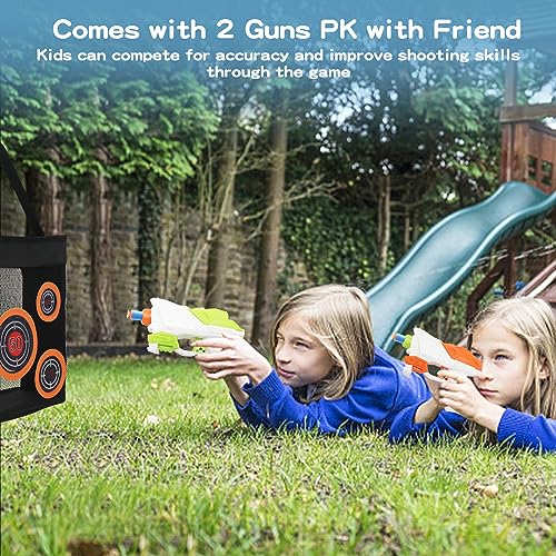 Shooting Practice Target Toy Storage Mesh Bag Compatible with Nerf Darts, Portable & Foldable Dart Zone for Kids Boys Girls 6+