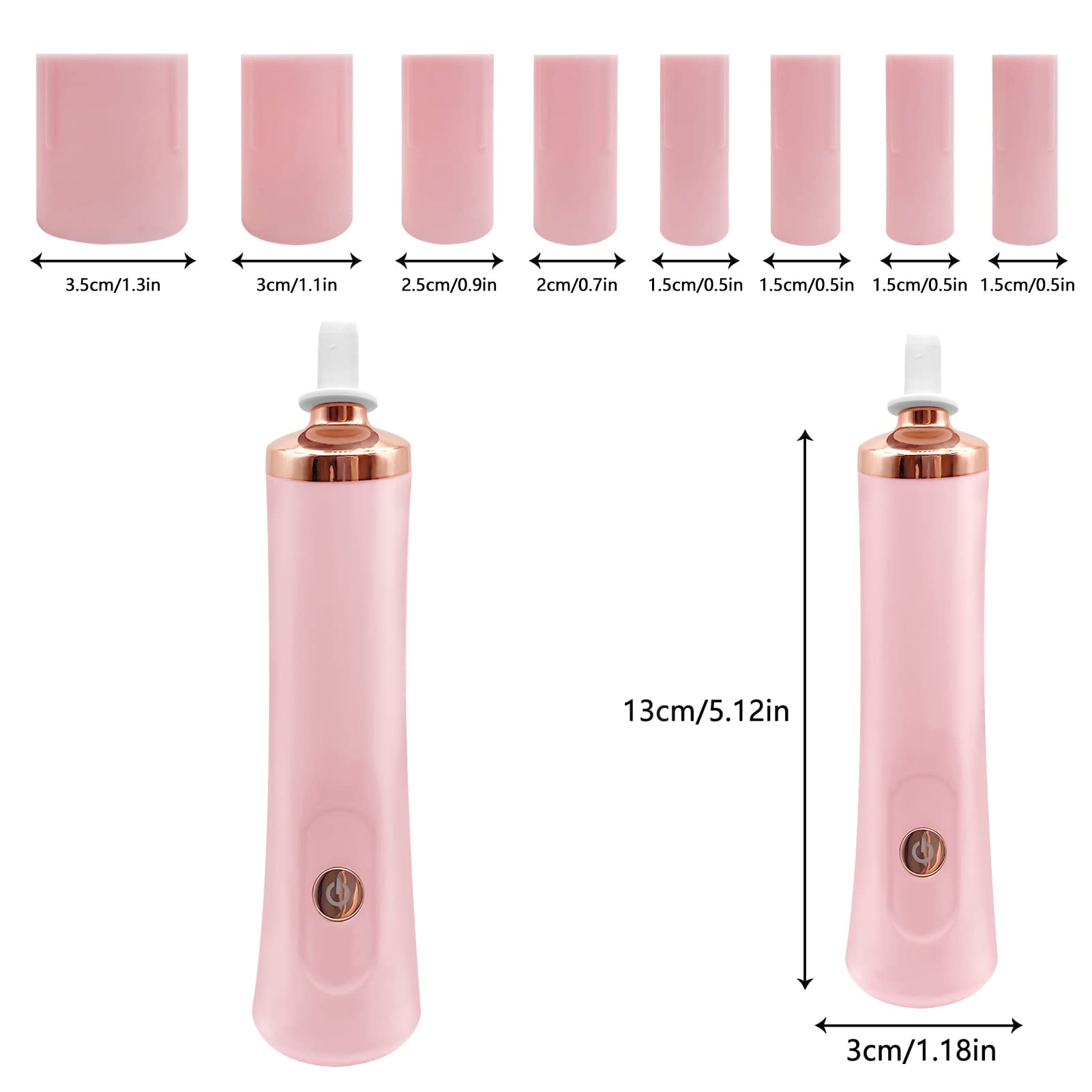 Pink Electric Nail Lacquer Shaker, Glue Shaker for Eyelash Extensions, Eyelash Lacquer Shaker, Electric Shaker Time Saving Handsfree Tool Glue Nails Polish