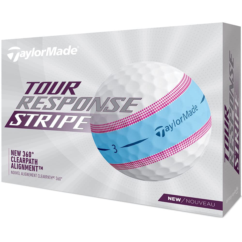 TaylorMade Men's Tour Response Stripe Golf Balls - Multi