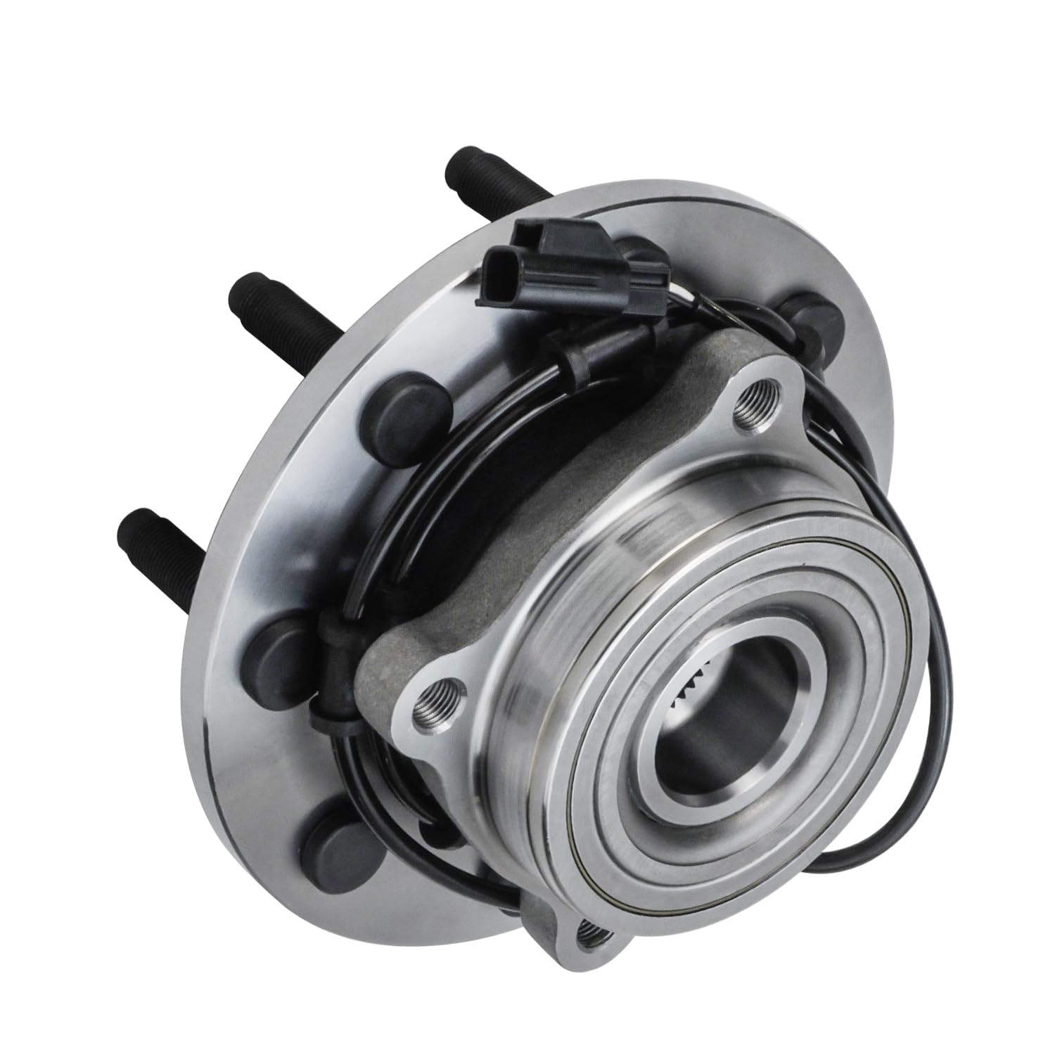 Detroit Axle - 4WD Front Wheel Bearing Hubs for 03-05 Dodge Ram 2500 3500, 2003 2004 2005 Wheel Bearing and Hubs Assembly Set Replacement Pair Hubs