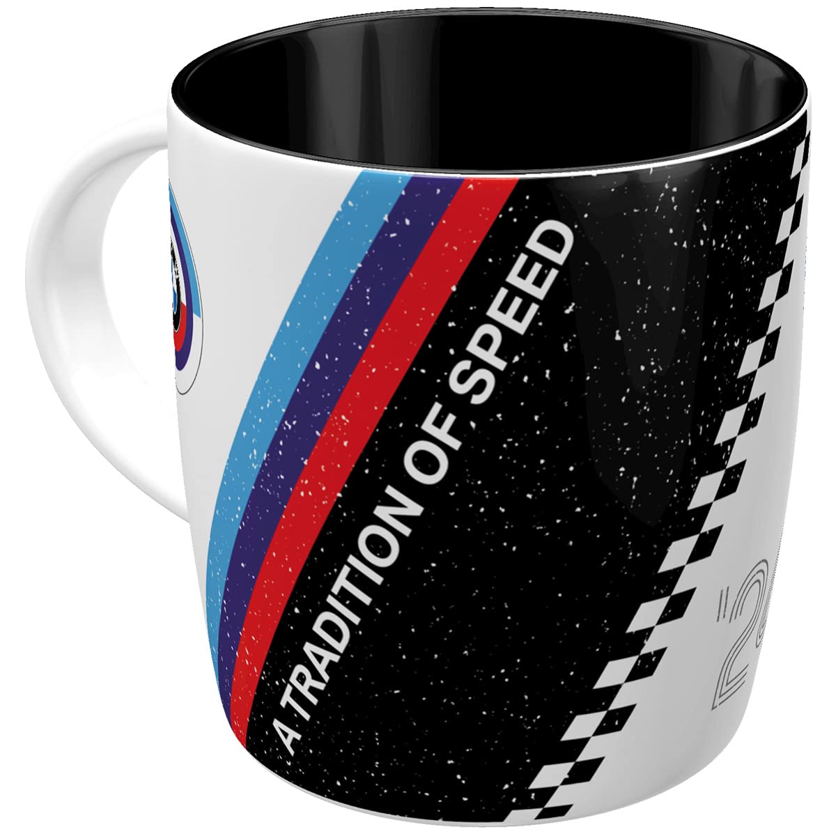 Nostalgic-Art Retro Coffee Mug, 11.2 oz, official license product (OLP), BMW Motorsport – Tradition Of Speed – Gift idea for car accessories fans, Ceramic Cup, Vintage-Design