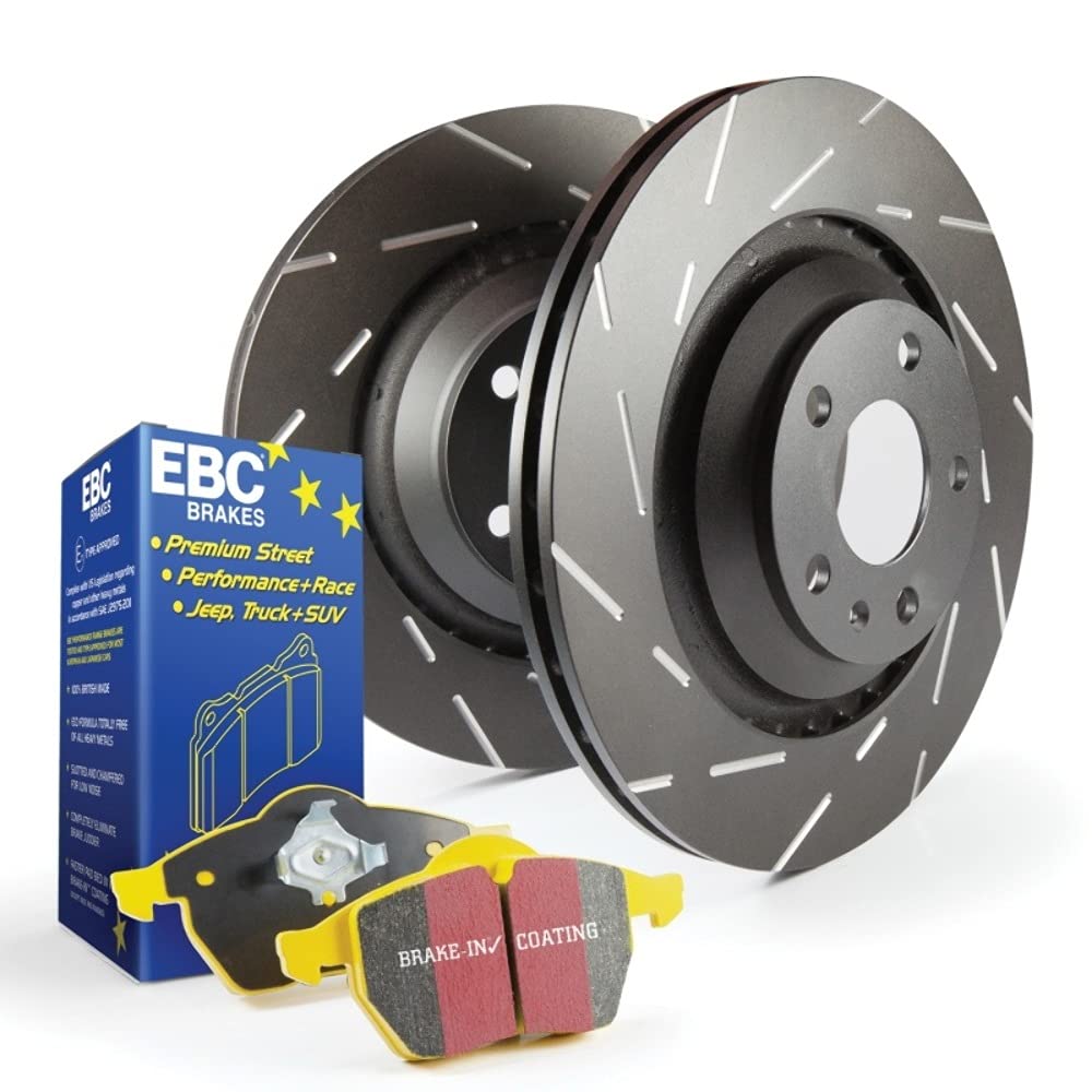 Ebc Brakes S9Kr1514 S9 Kits Yellow stuff And Usr Rotors Incl. Rotors And Pads Rear Rotor Dia. 10.7 In. S9 Kits Yellow stuff And Usr Rotors