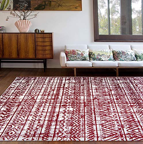 Rugshop Geometric Boho Perfect for high Traffic Areas of Your Living Room,Bedroom,Home Office,Kitchen Runner Rug 2' x 7' Multi