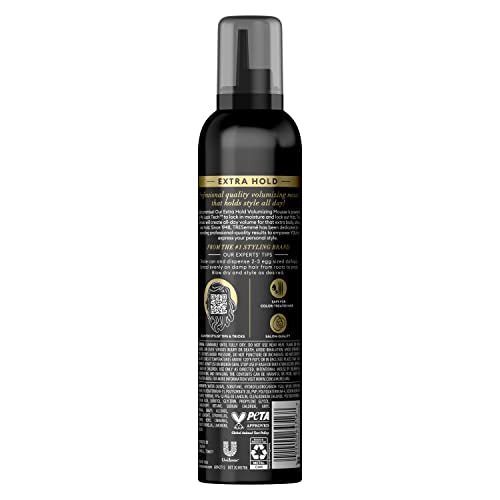 TRESemmé Hair Mousse Extra Hold For 24H Touchable Hold & Volume with Pro Lock Tech 10.5 Fl Oz