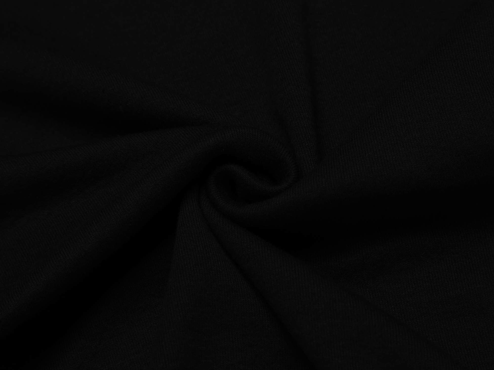 Poriff Men's Basic Turtleneck Pullover Melange Colored Slim Fit Long Sleeve Sweater Black M